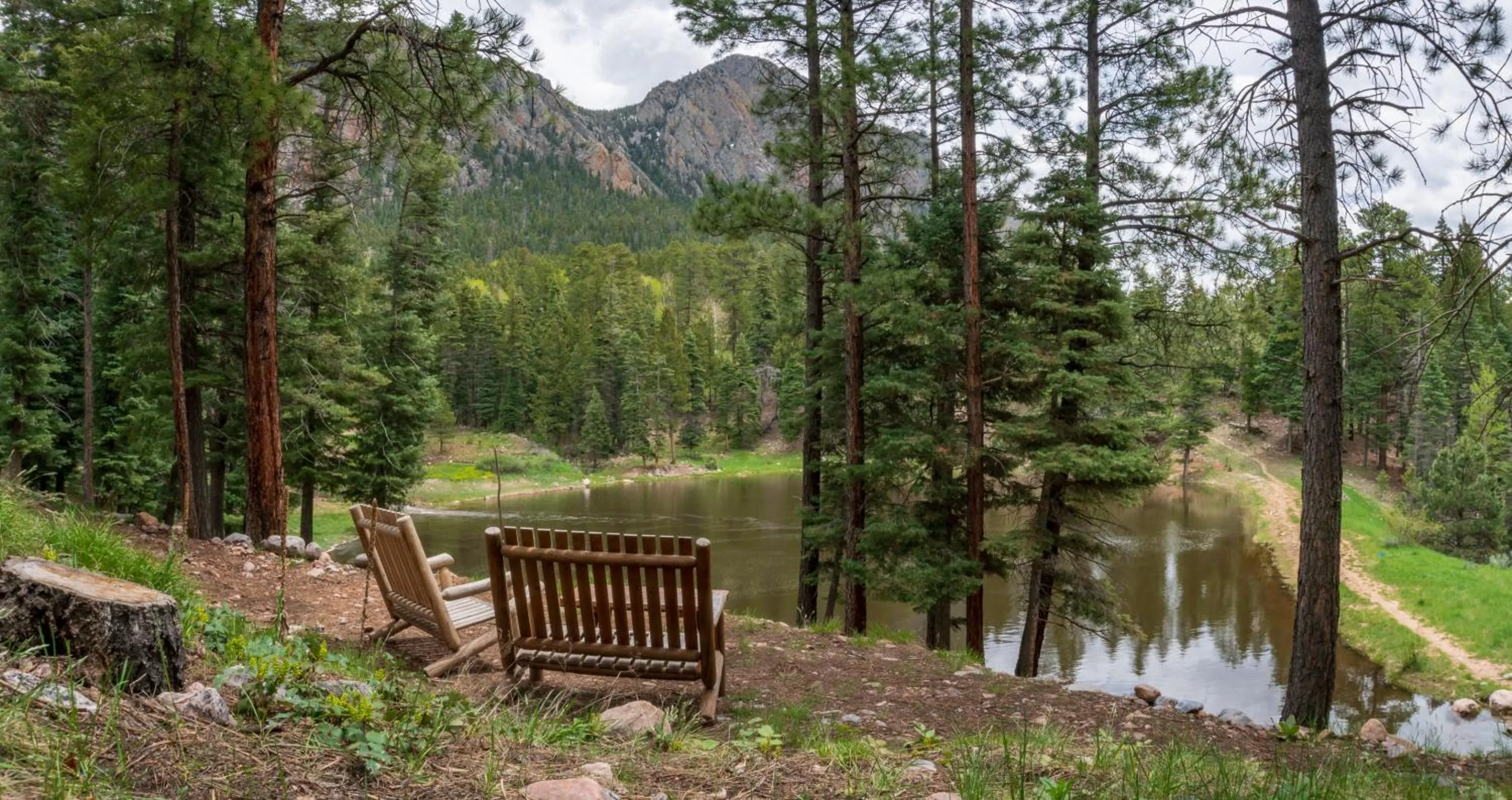 Natural landscape in Corkins Lodge
