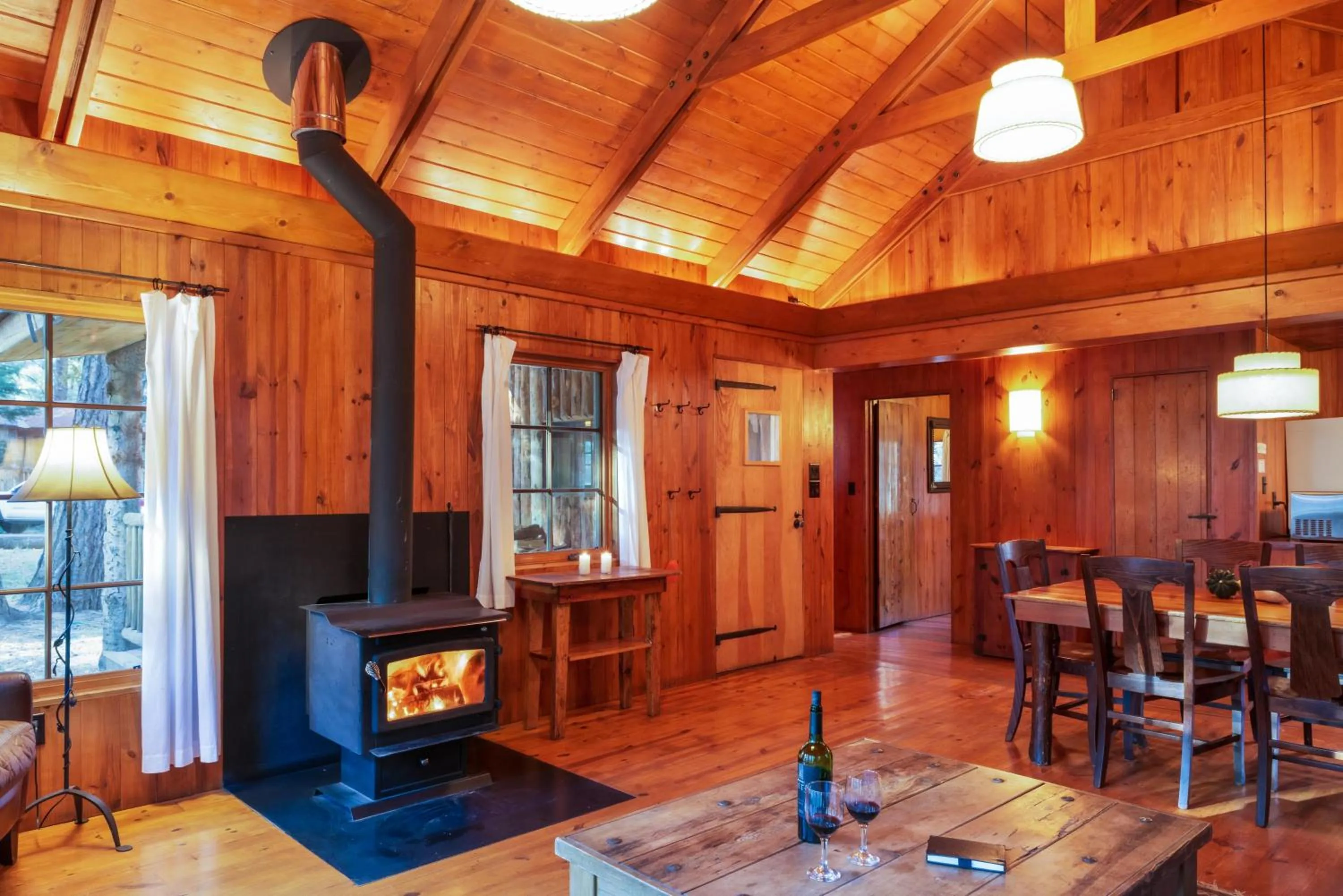 Living room in Corkins Lodge