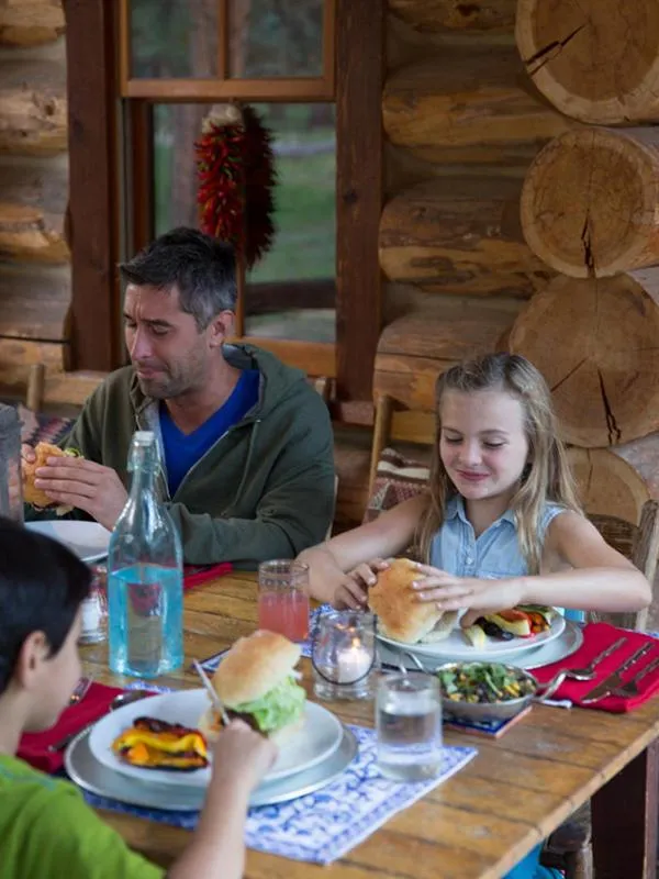 People in Corkins Lodge