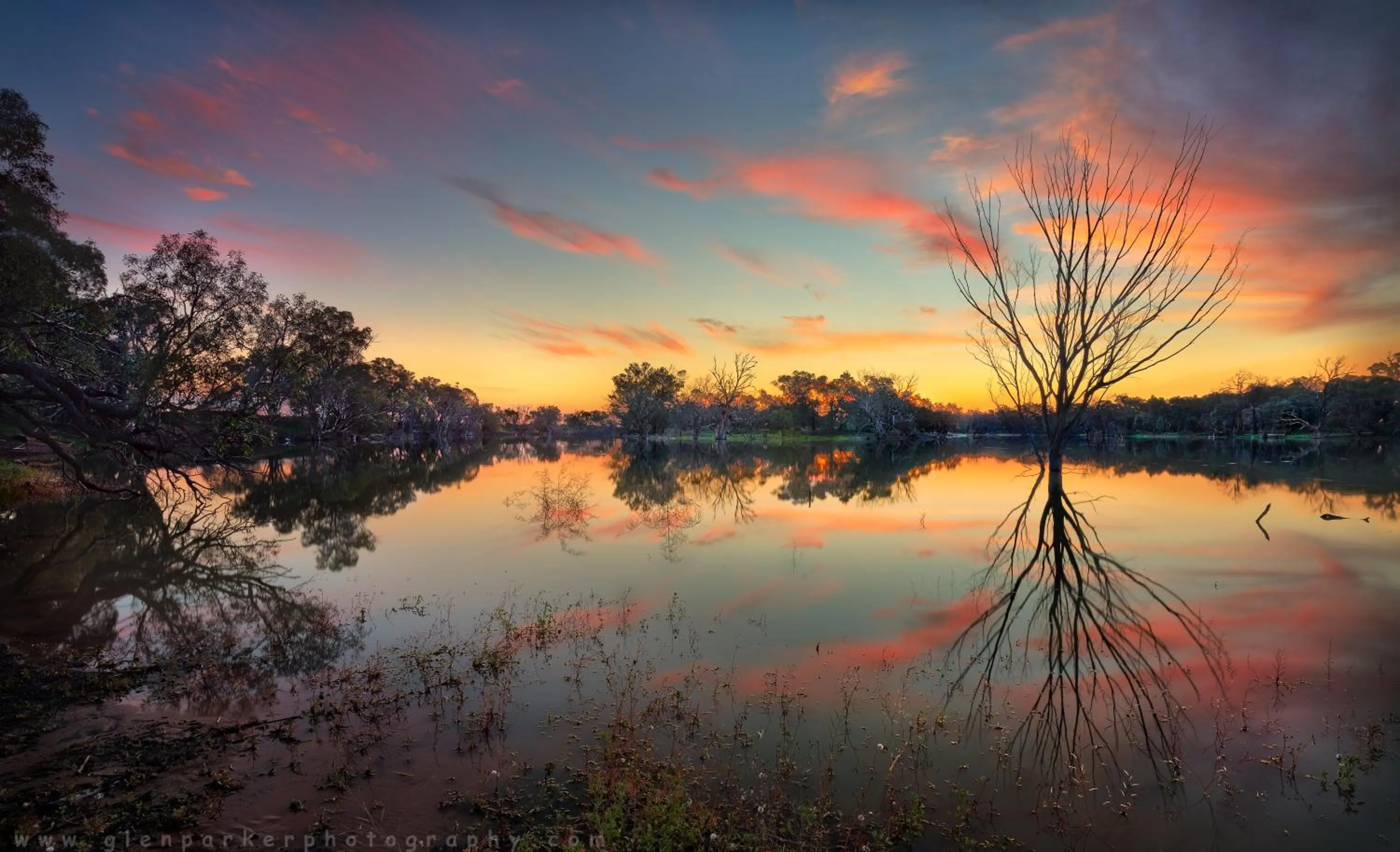 Natural landscape in Warrawong on the Darling Wilcannia Holiday Park