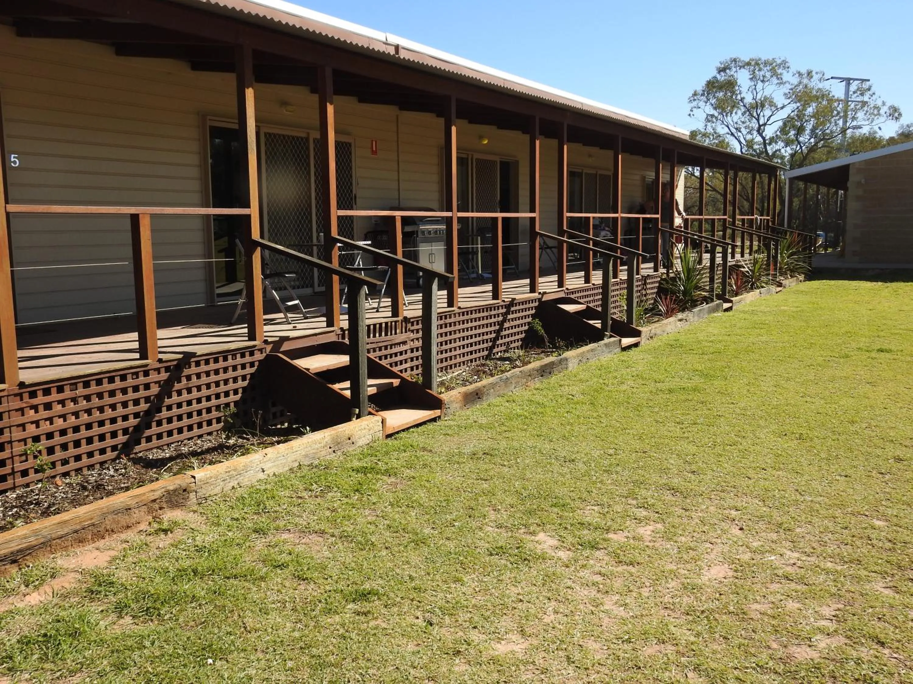 Patio in Warrawong on the Darling Wilcannia Holiday Park