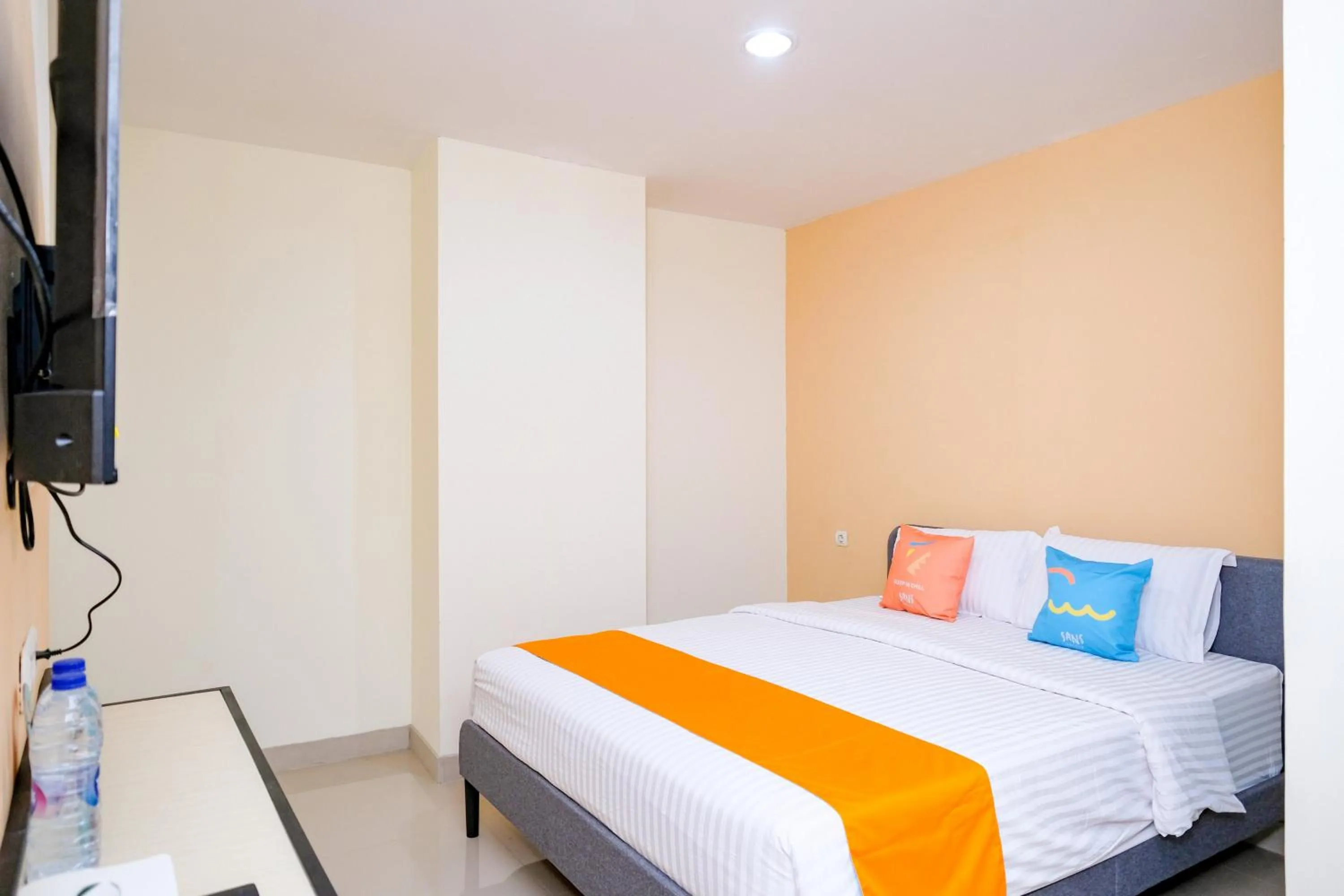 Bedroom, Bed in Sans Hotel Mataram Malioboro