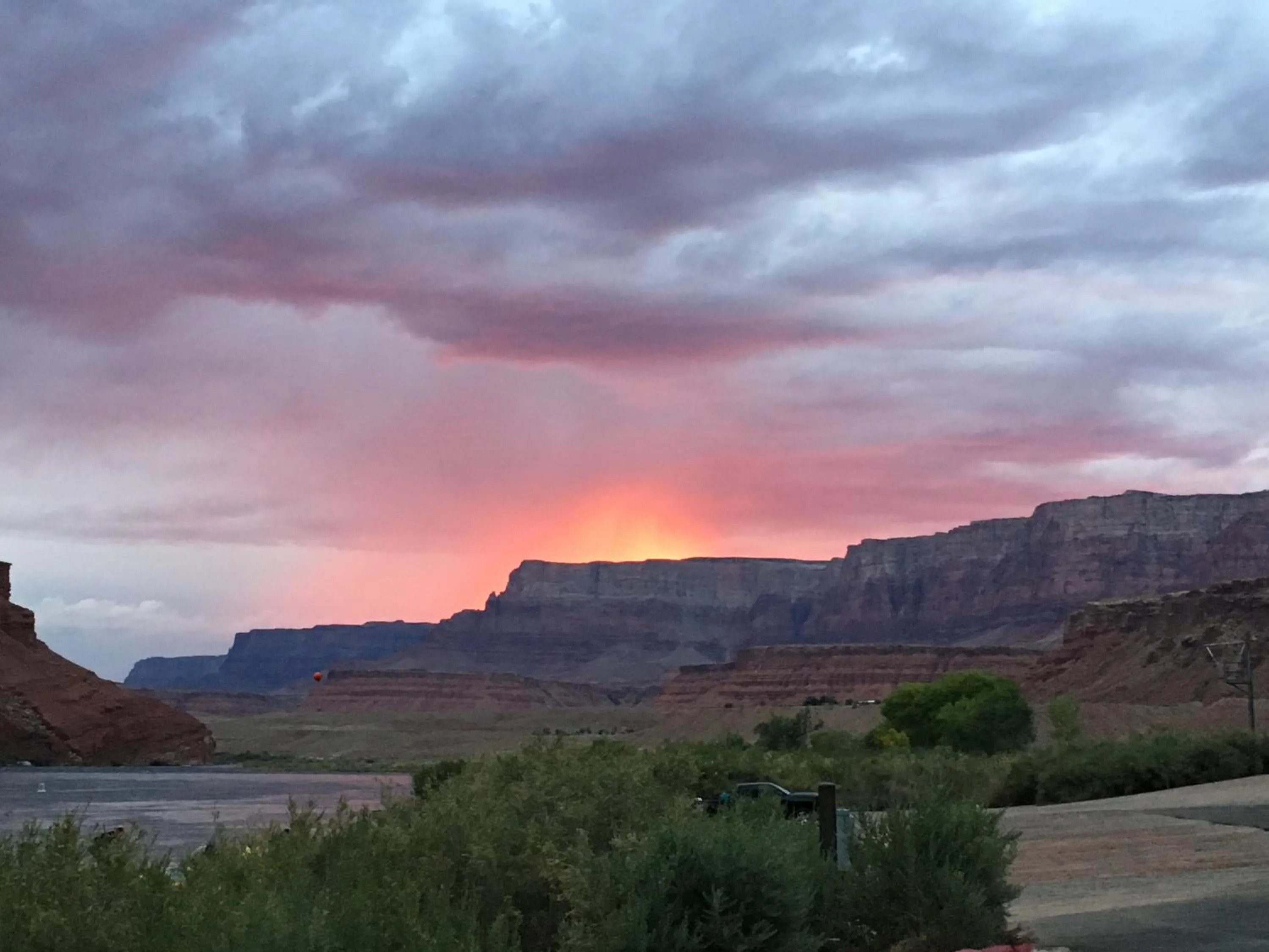 Natural landscape in Lee's Ferry Lodge at Vermilion Cliffs
