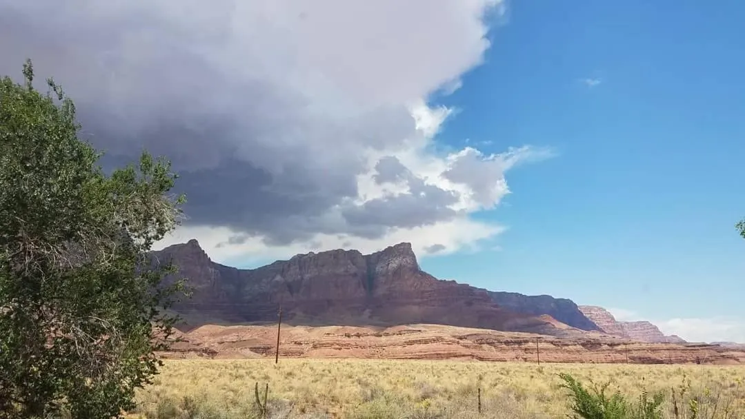 Natural landscape in Lee's Ferry Lodge at Vermilion Cliffs