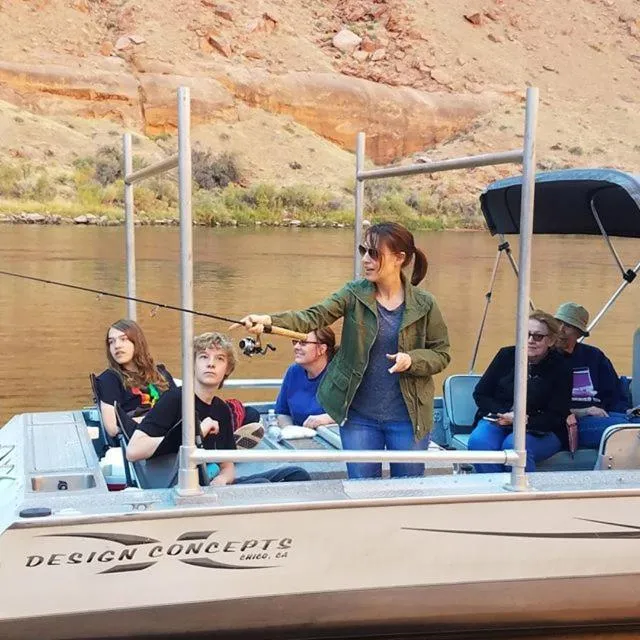 People in Lee's Ferry Lodge at Vermilion Cliffs