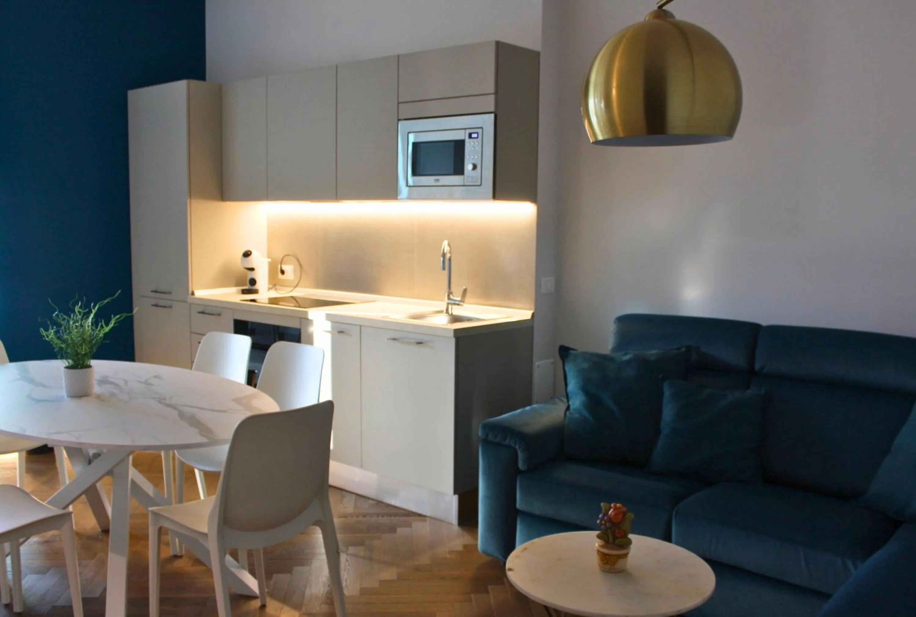 Kitchen or kitchenette in Oblò Apartment