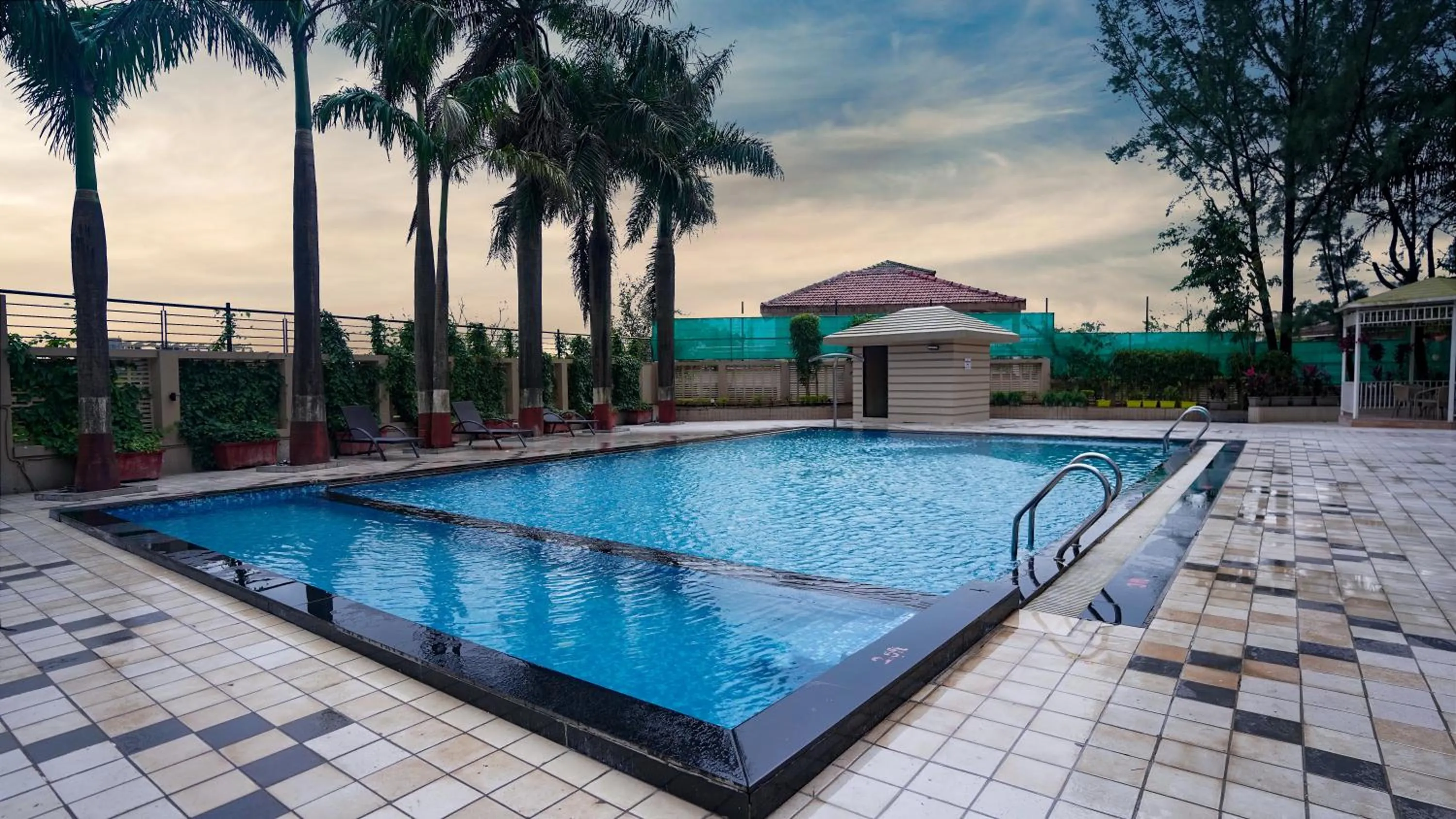 Swimming pool in 7 Apple Resort, Lonavala