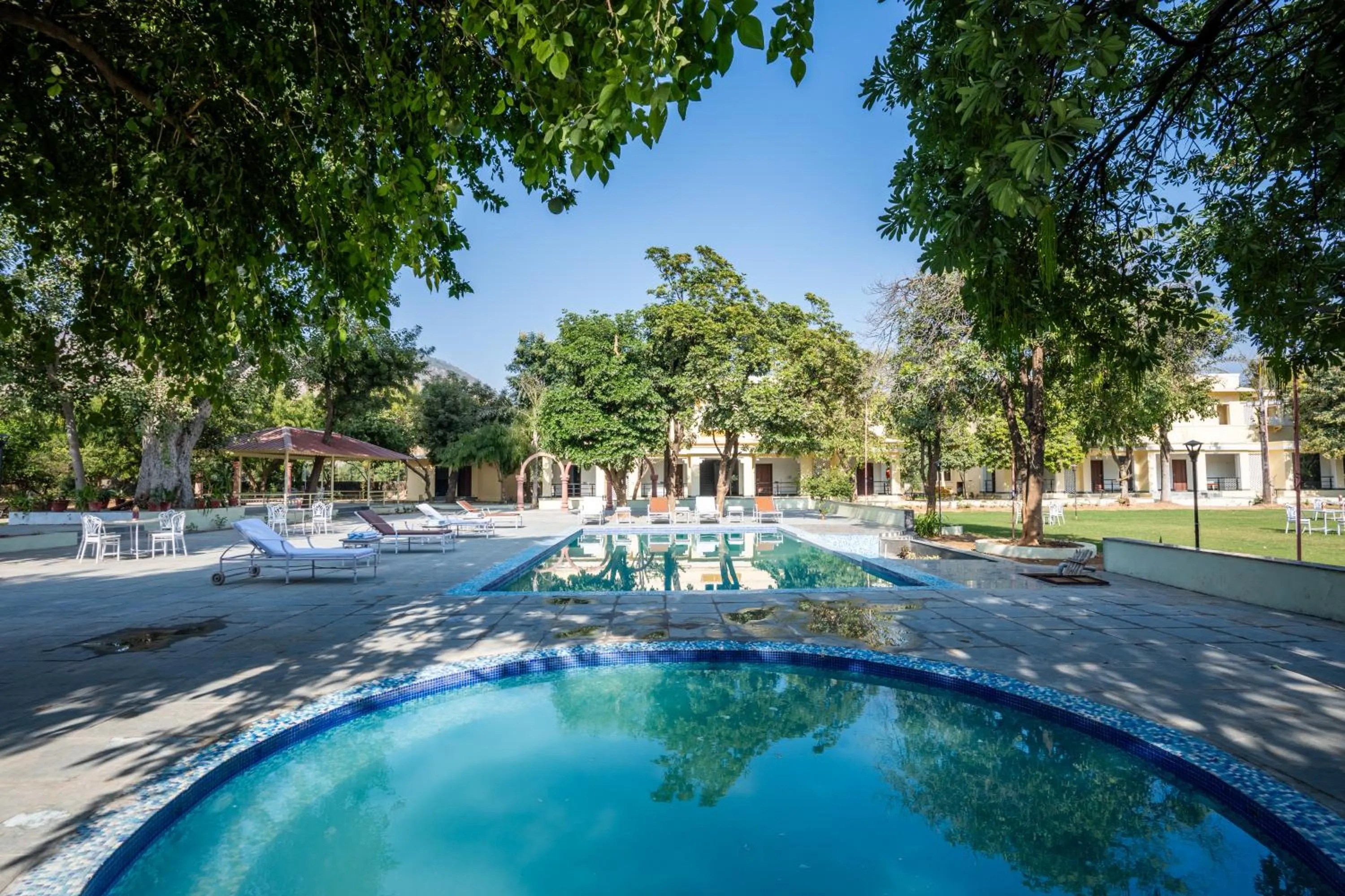 Pool view in JuSTa Alwarbagh Sariska