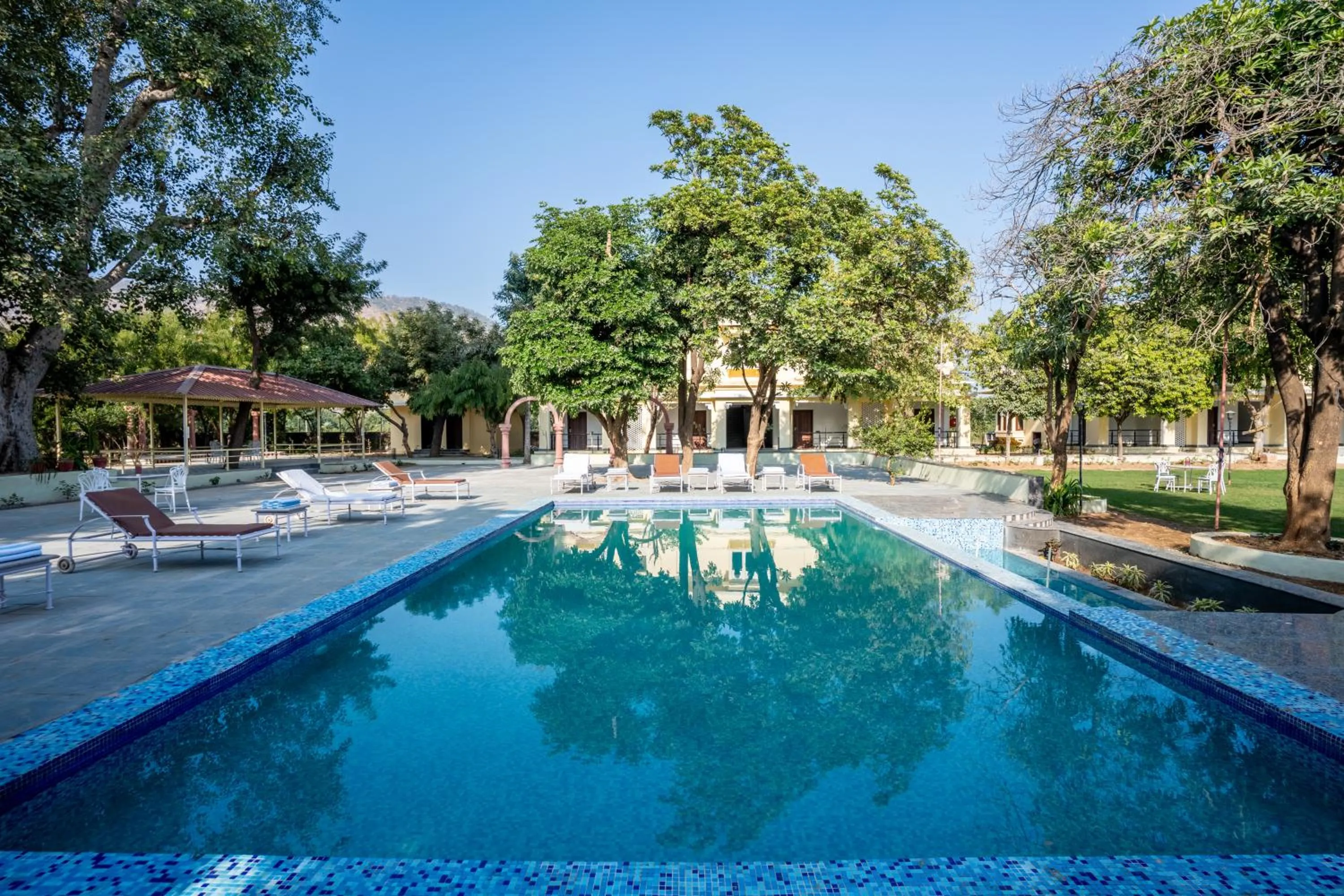 Pool view in JuSTa Alwarbagh Sariska