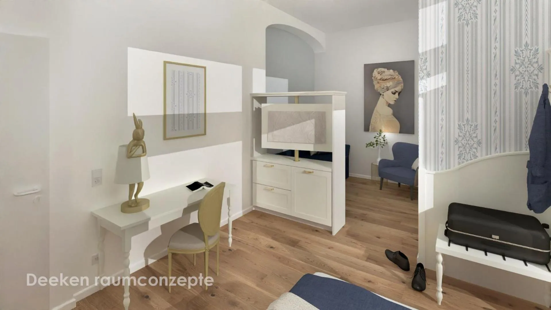 Photo of the whole room, Bed in Johanniterhaus Wittenberg