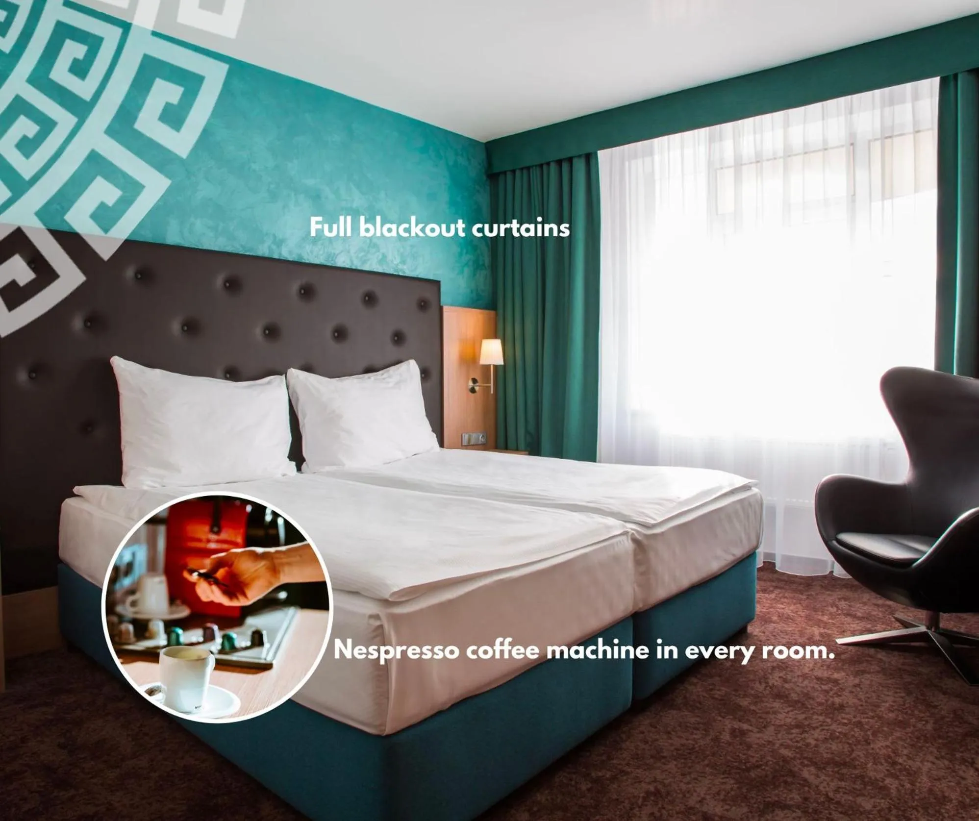 Bedroom, Bed in Hotel Galatea