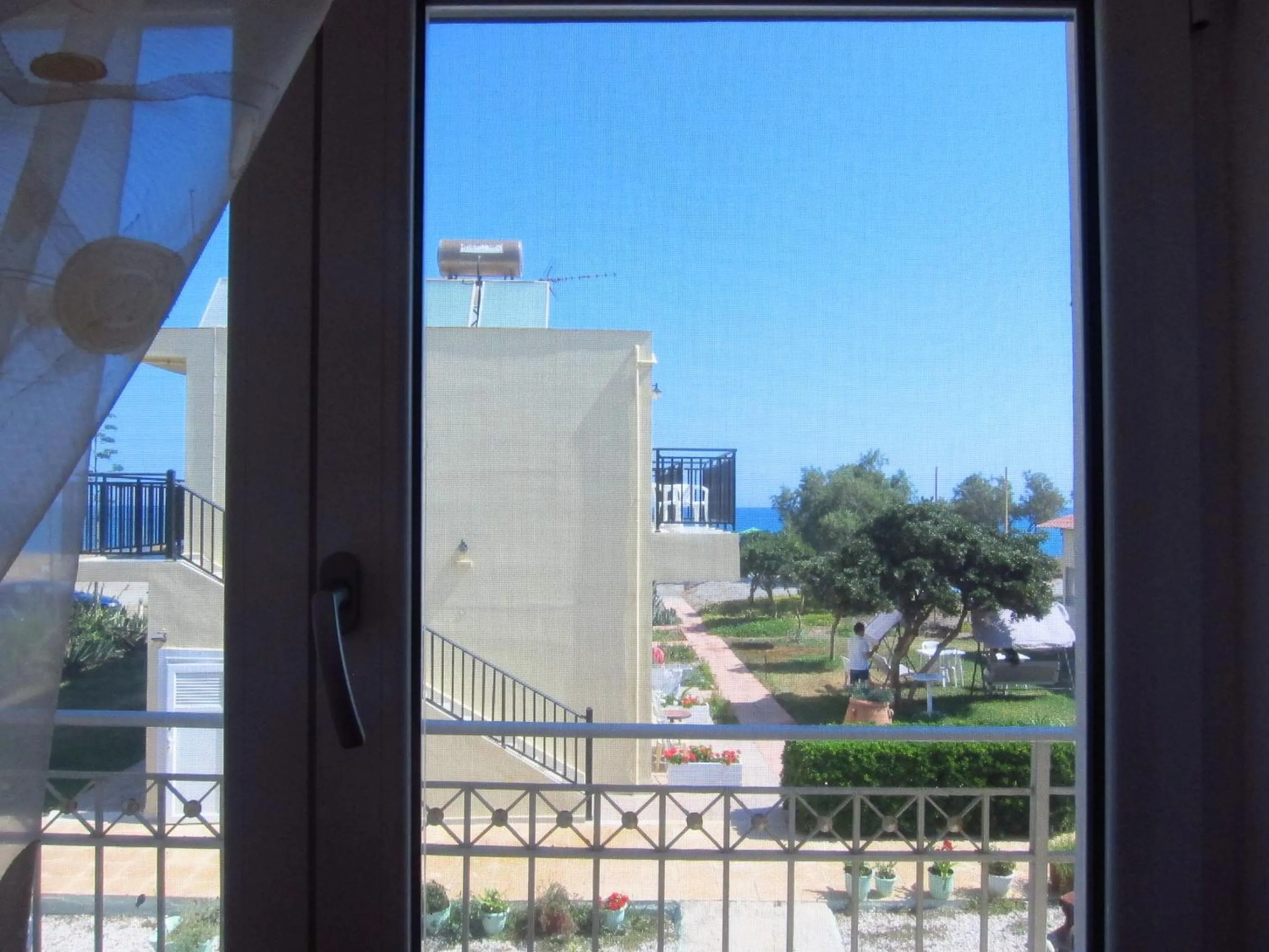 Garden view in Baladinos Apartments