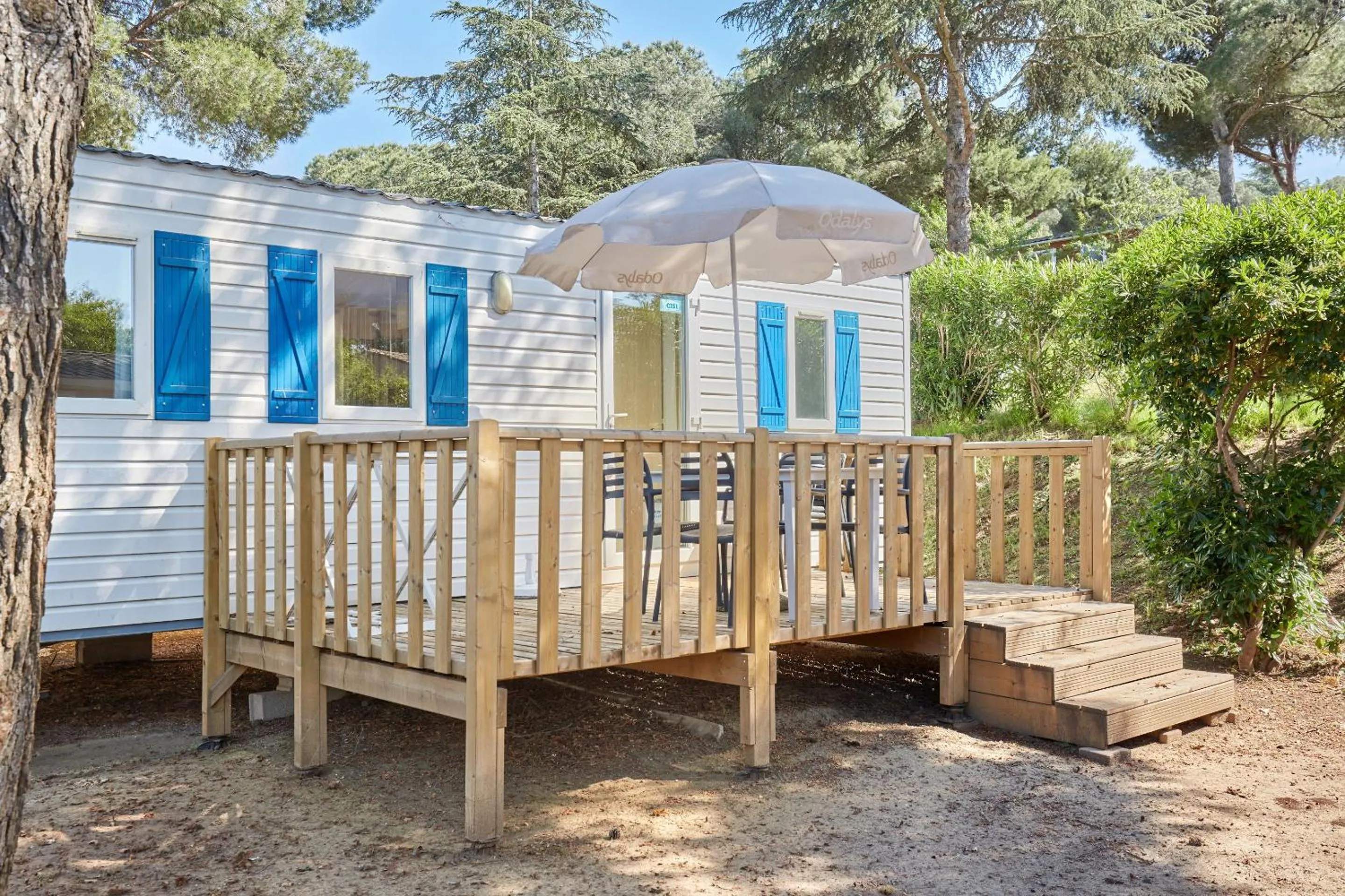 Balcony/Terrace in Domaine Résidentiel de Plein Air Odalys La Pinède
