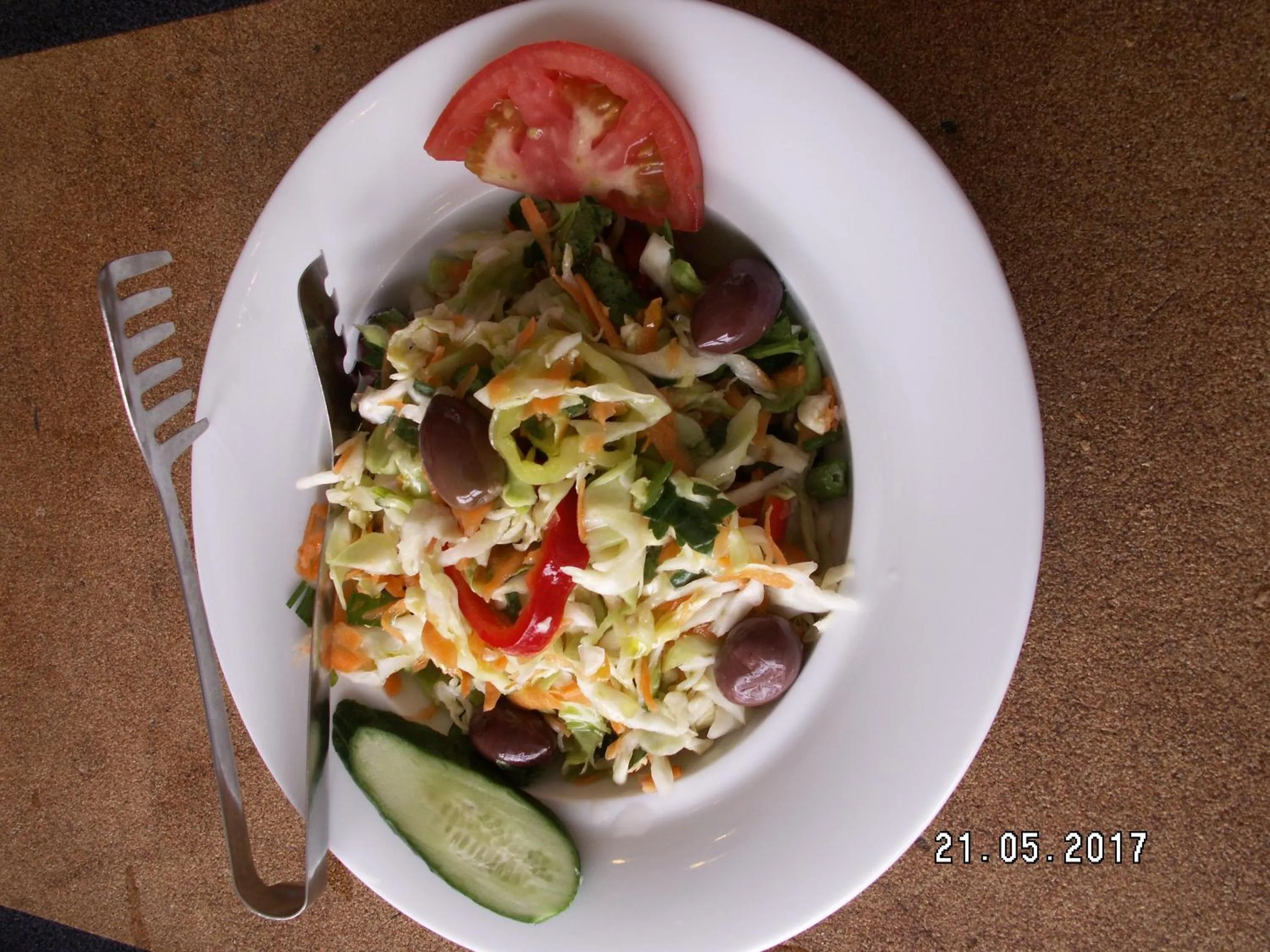 Food close-up in Olympic Hotel