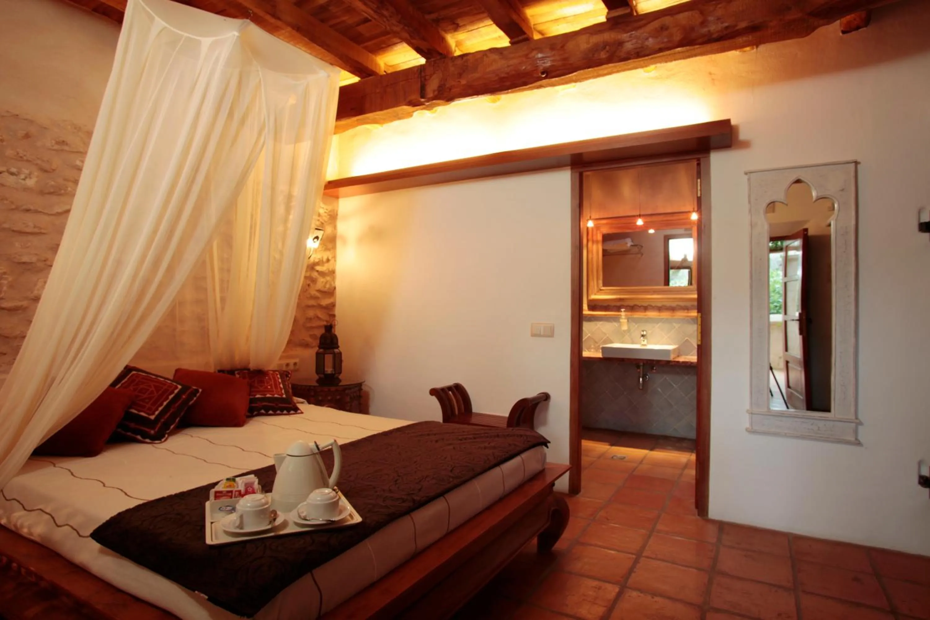 Bed in Can Lluc Boutique Country Hotel & Villas, a member of Beyond Green