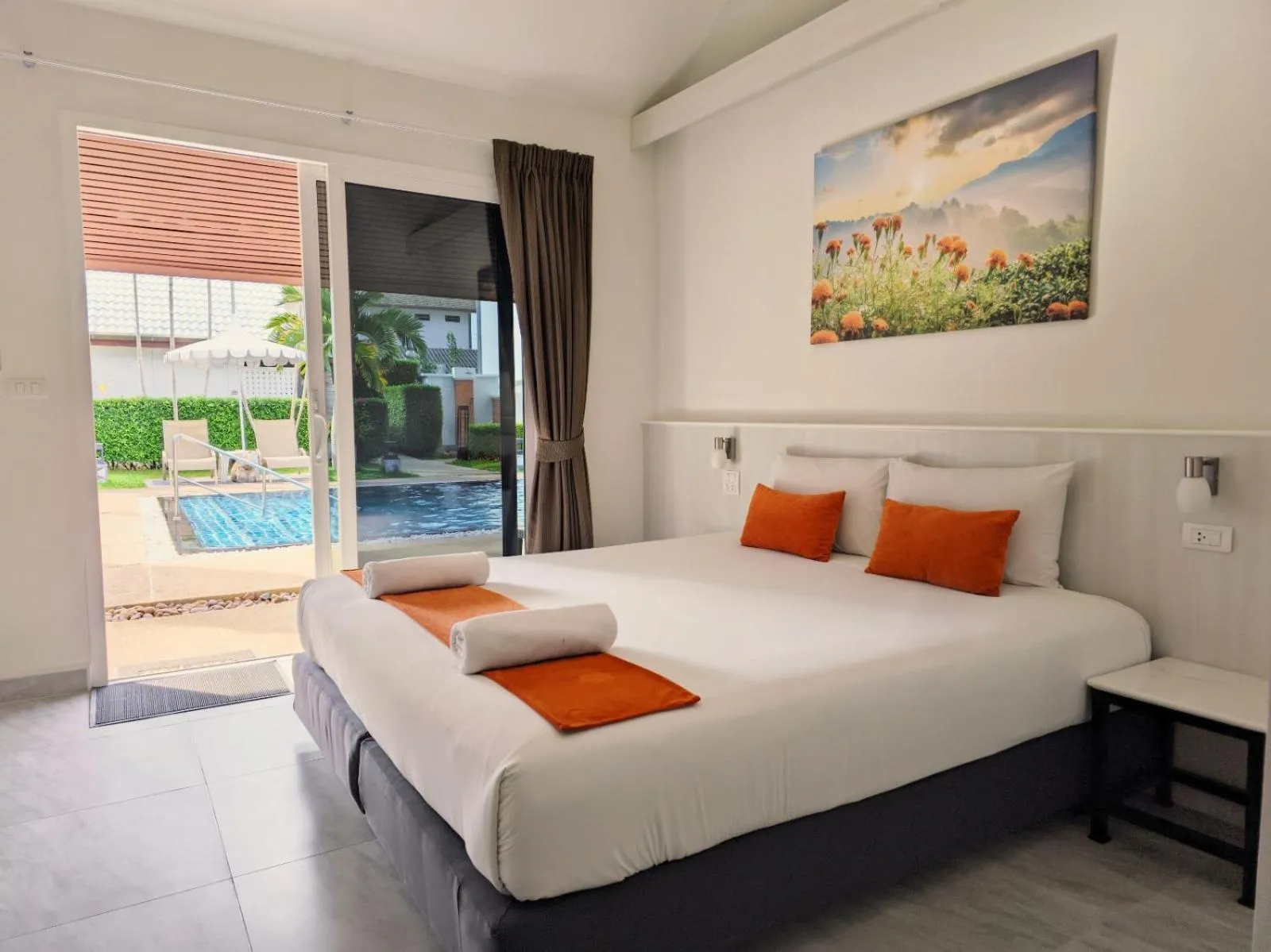 View (from property/room), Bed in Phuket Airport Hotel - SHA Extra Plus