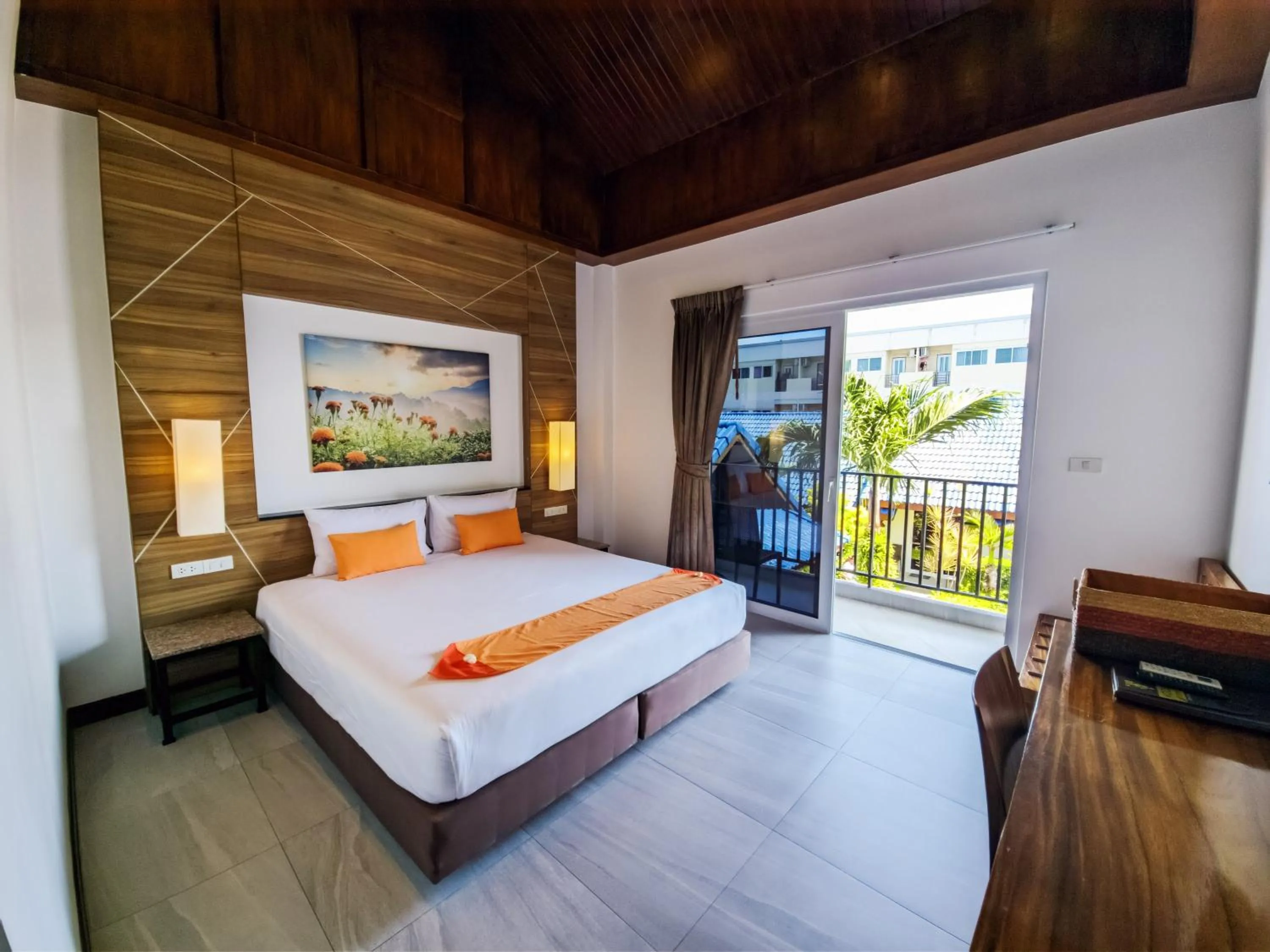 View (from property/room), Bed in Phuket Airport Hotel - SHA Extra Plus