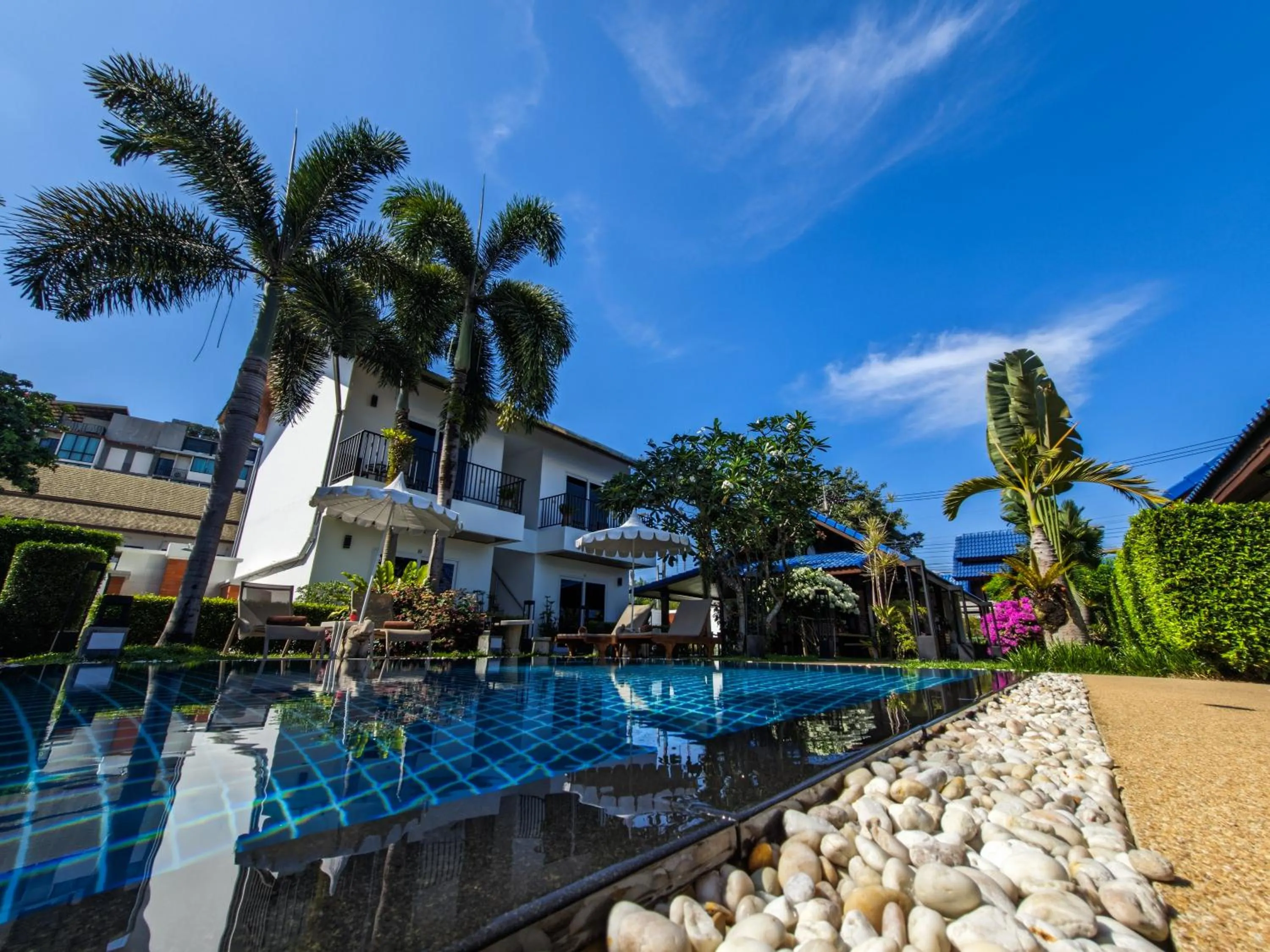 Pool view in Phuket Airport Hotel - SHA Extra Plus