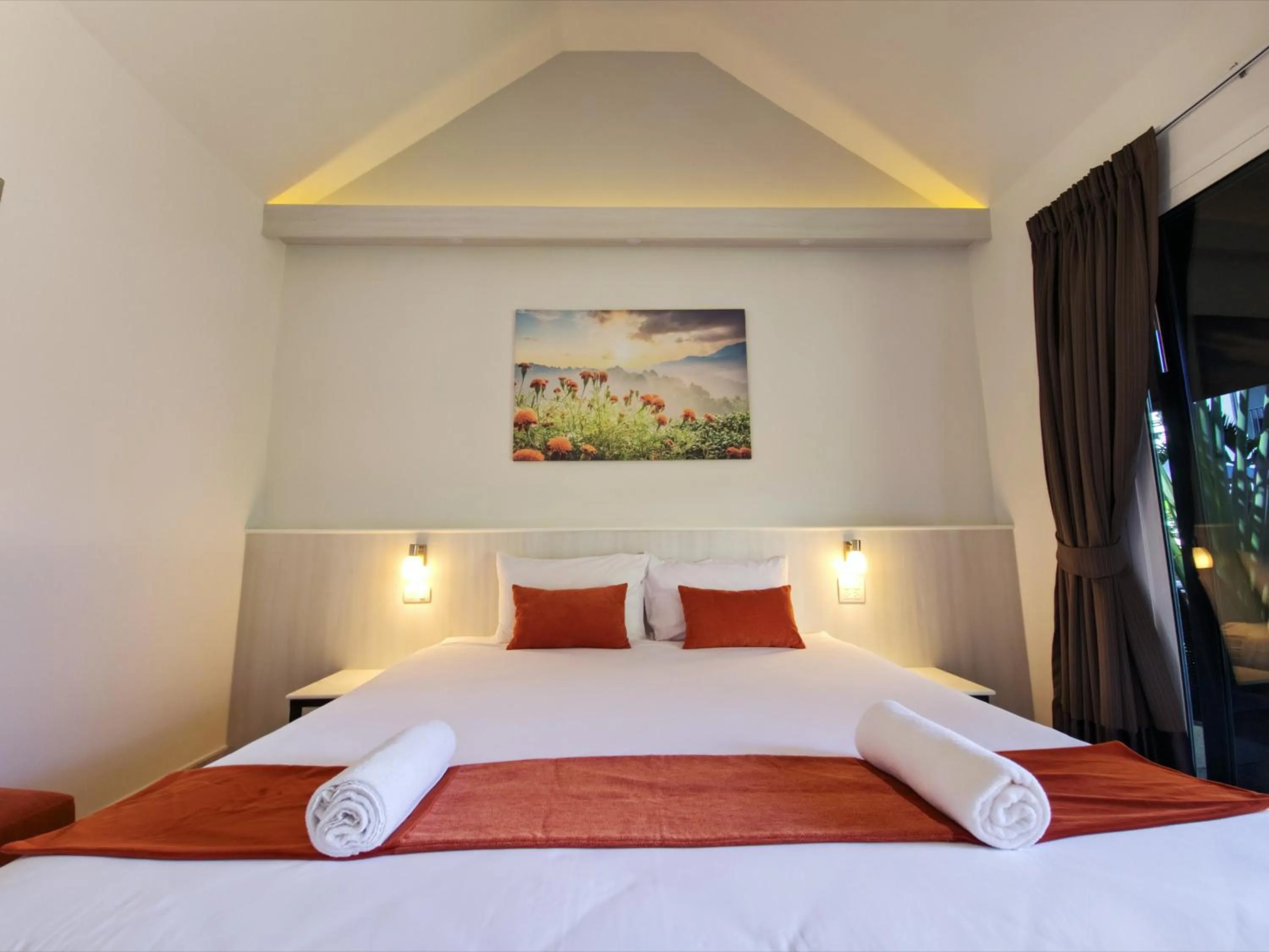 View (from property/room), Bed in Phuket Airport Hotel - SHA Extra Plus