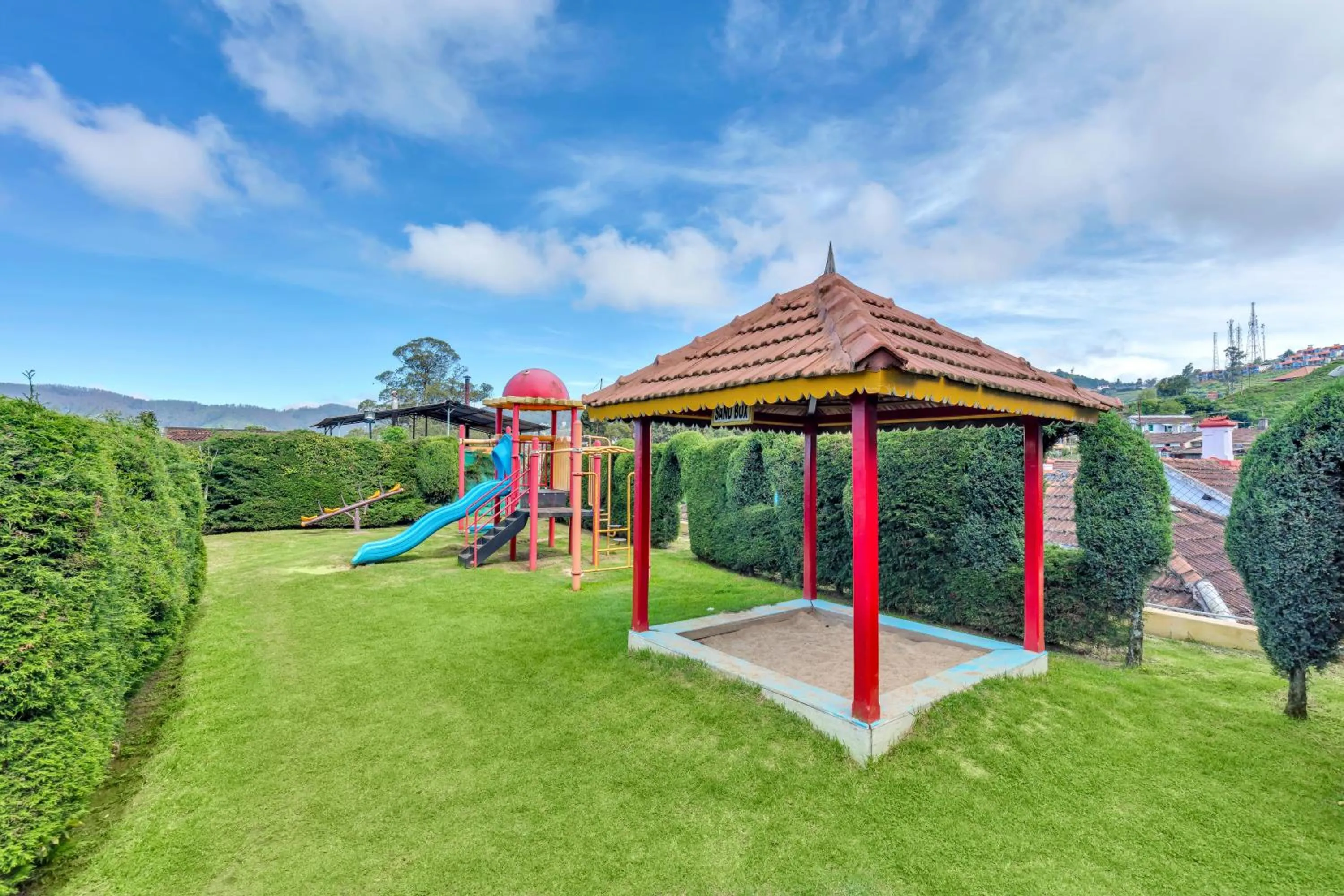 Children play ground in Club Mahindra Derby Green, Ooty