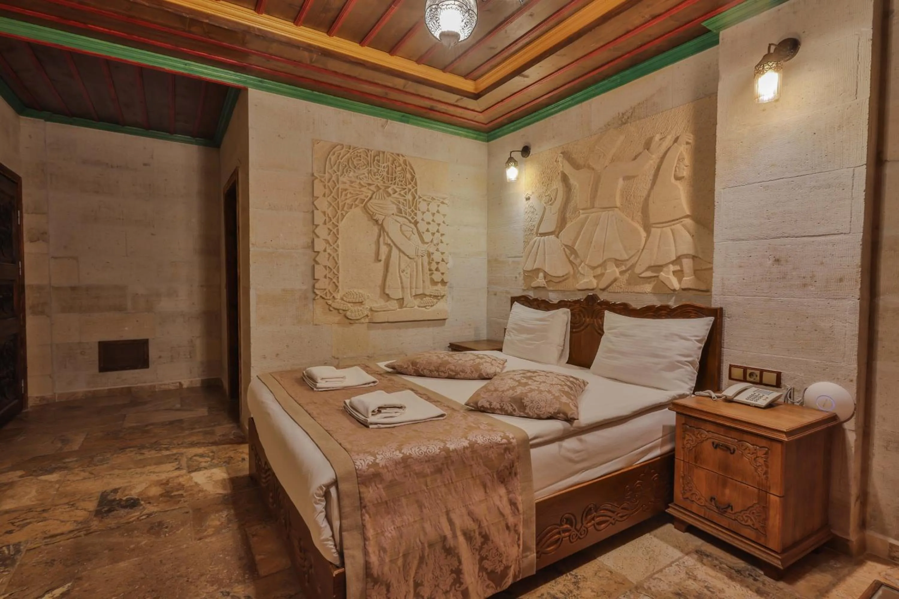 Bed in Feel Cappadocia Stone House