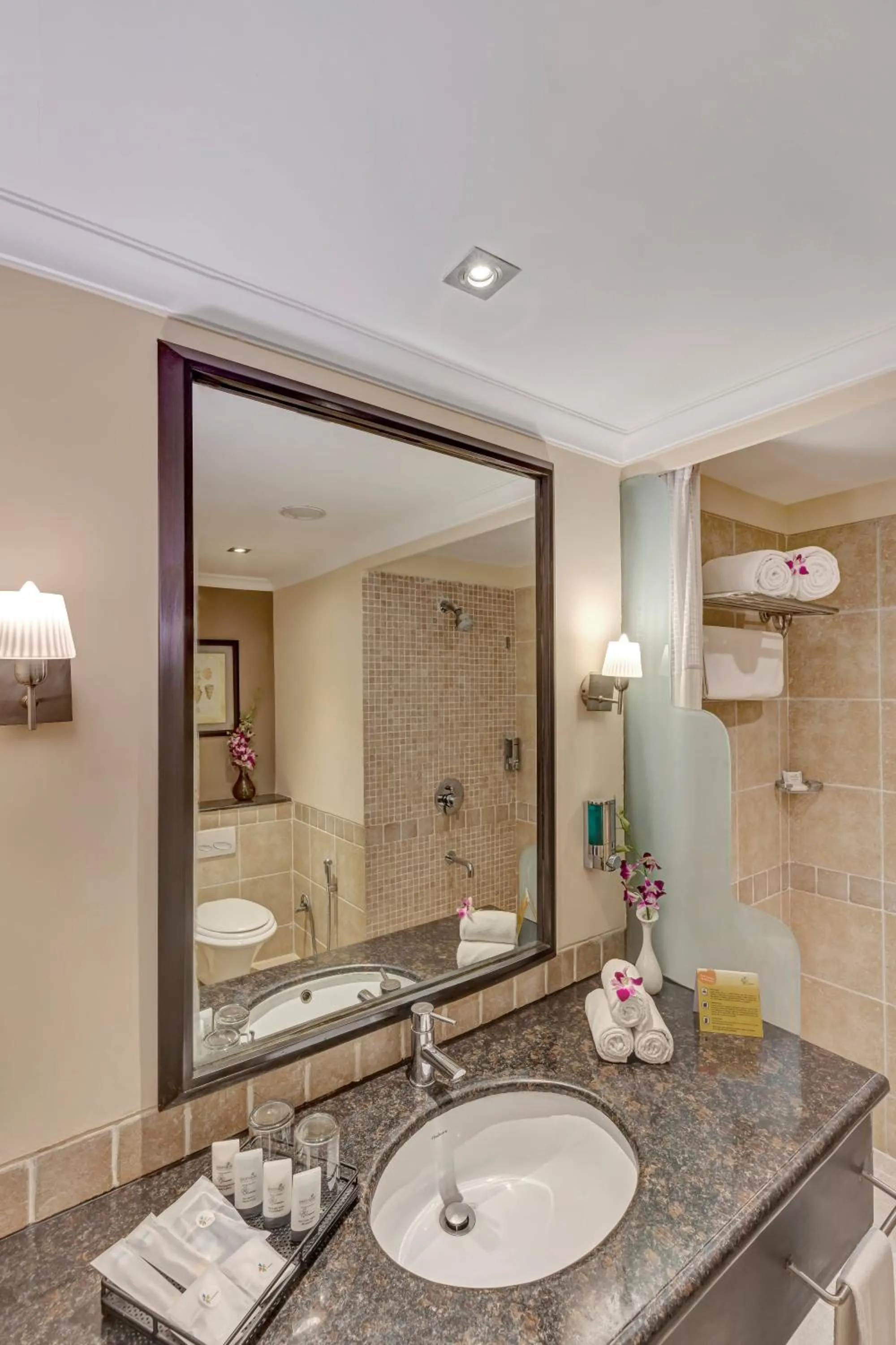 Bathroom in Club Mahindra Emerald Palms, Goa