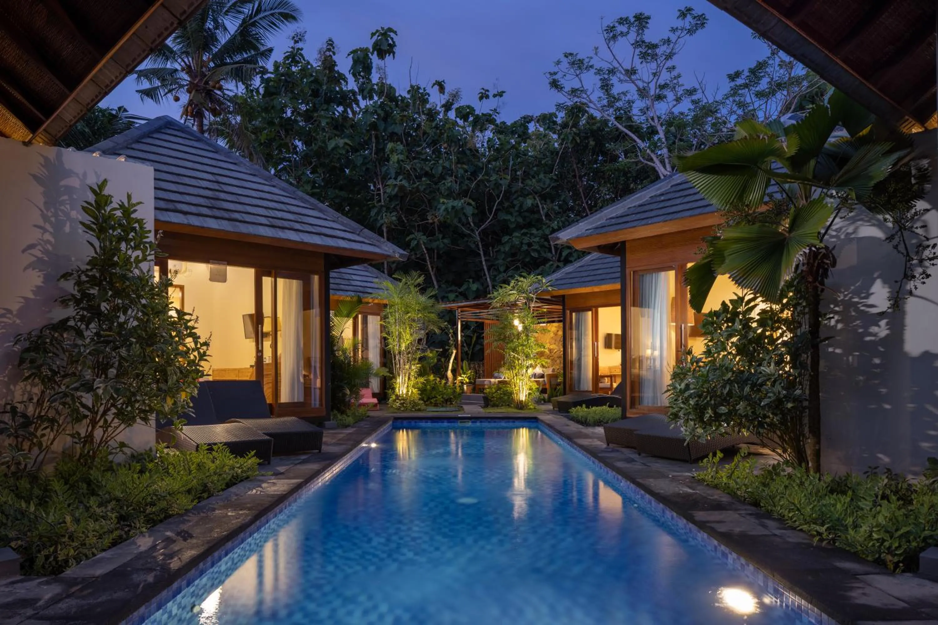 Swimming pool in Pradja Slumbung Villas