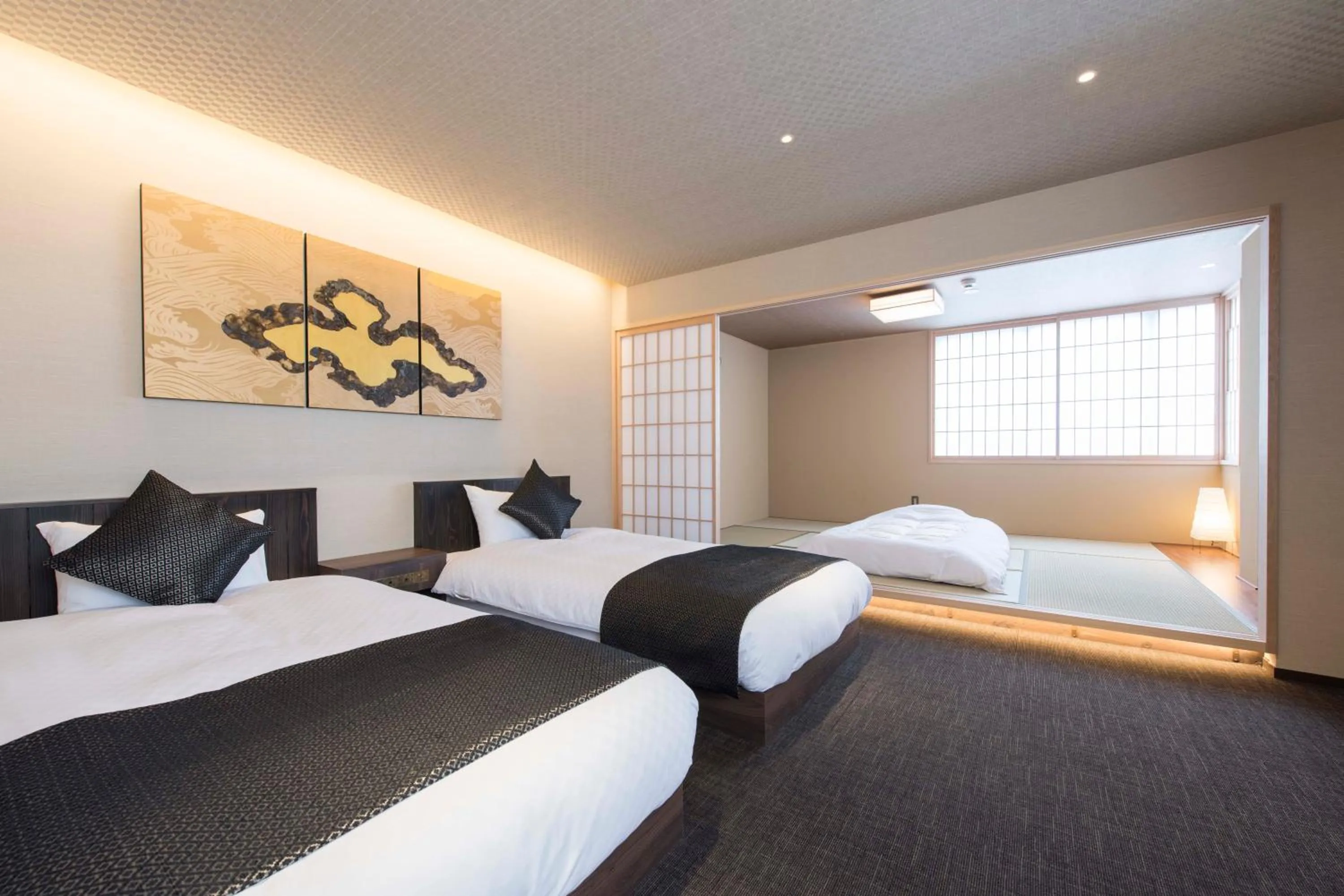 Photo of the whole room, Bed in Hotel ZIZI Kyoto Gion