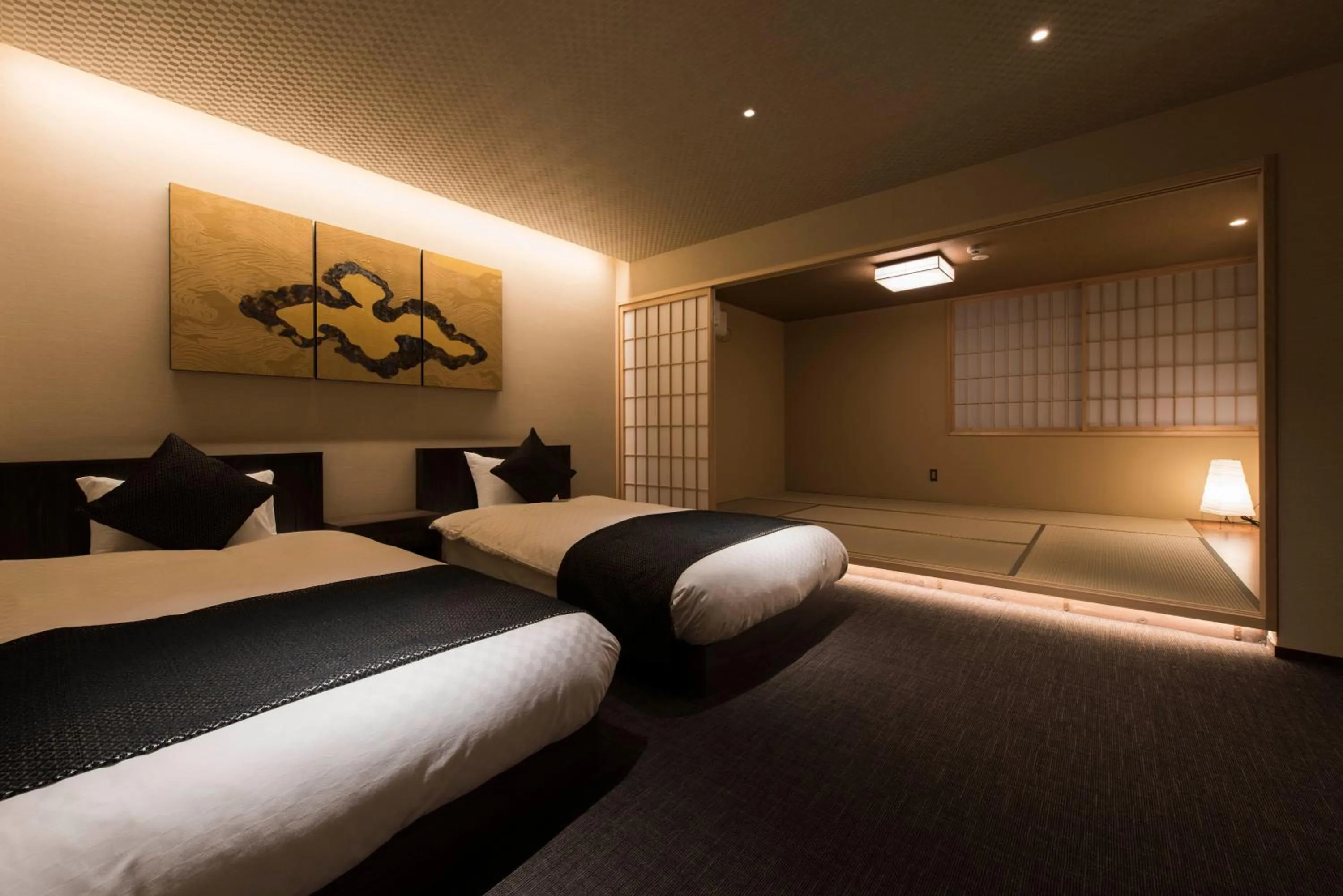 Photo of the whole room, Bed in Hotel ZIZI Kyoto Gion