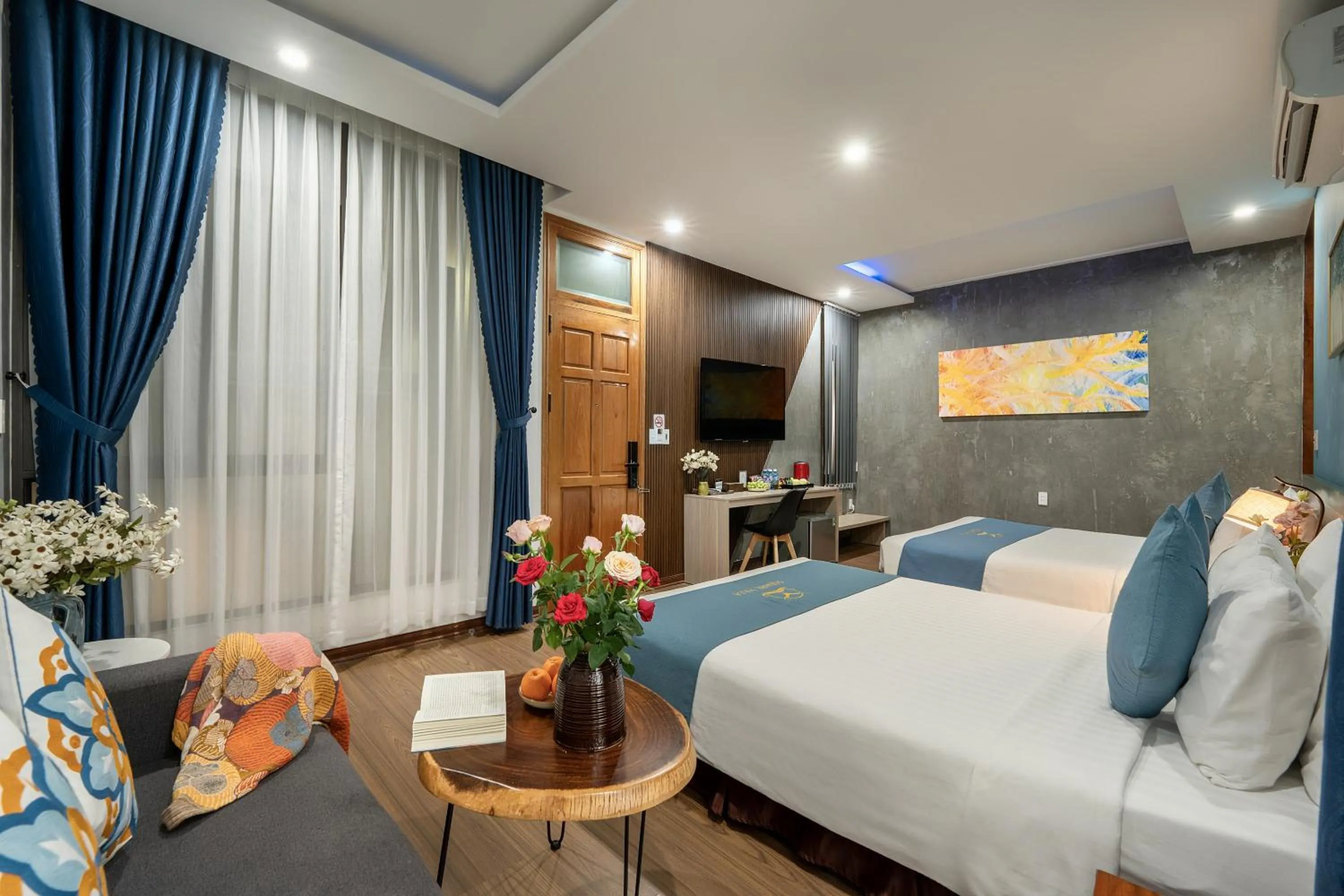 Bed in Square Villa Hoi An