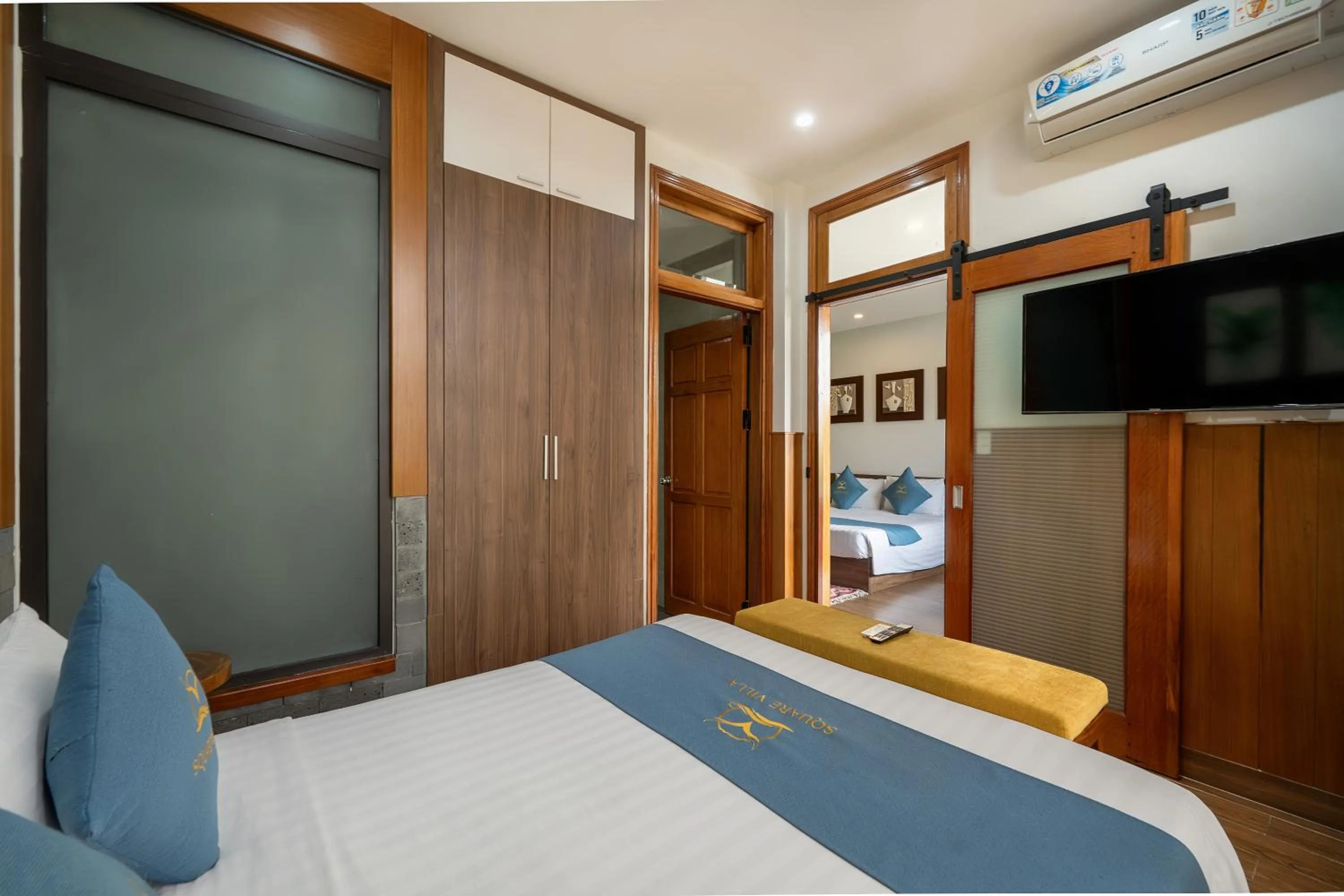 Bed in Square Villa Hoi An