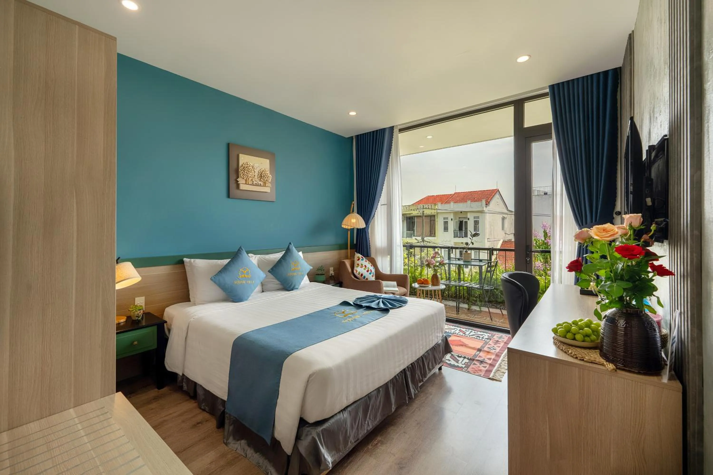 Bed in Square Villa Hoi An