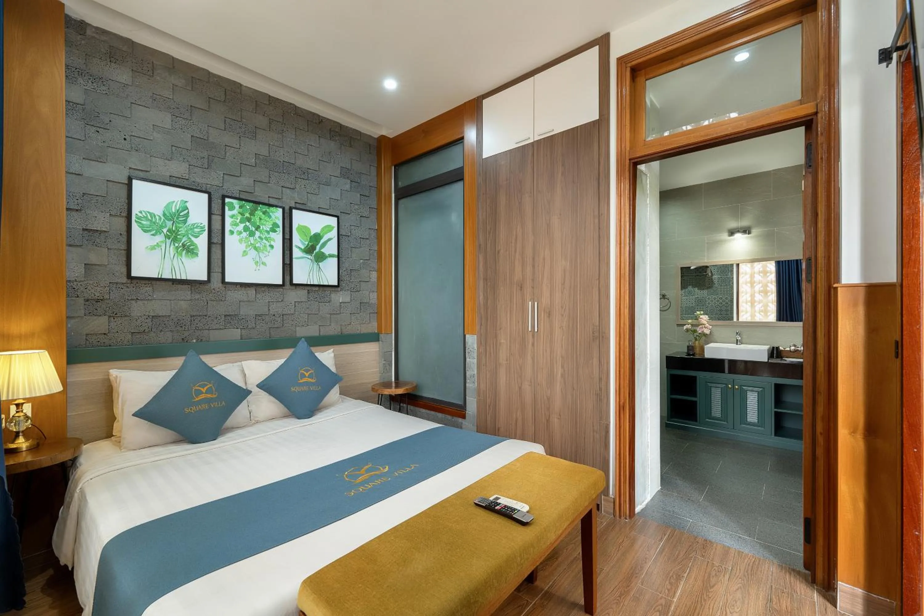 Bed in Square Villa Hoi An