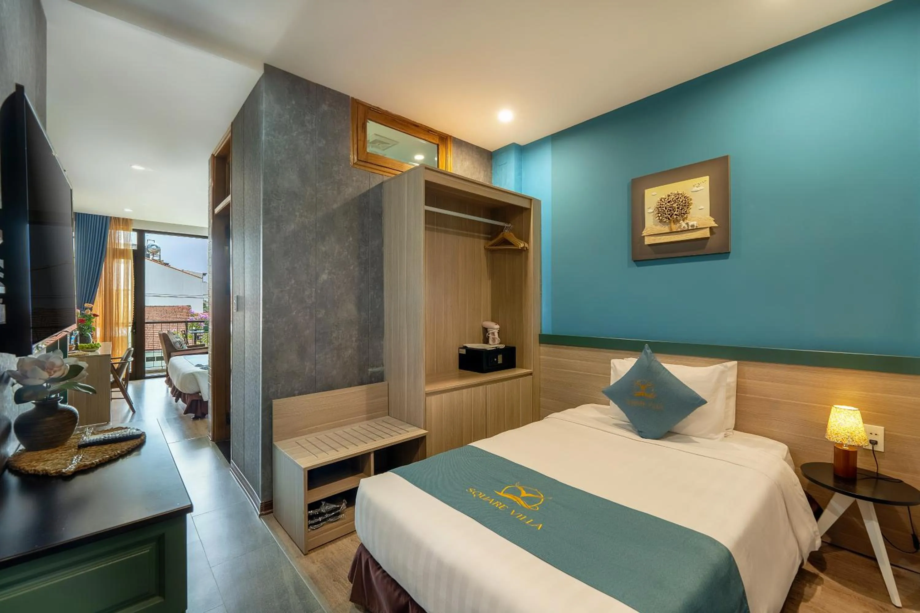 Bed in Square Villa Hoi An