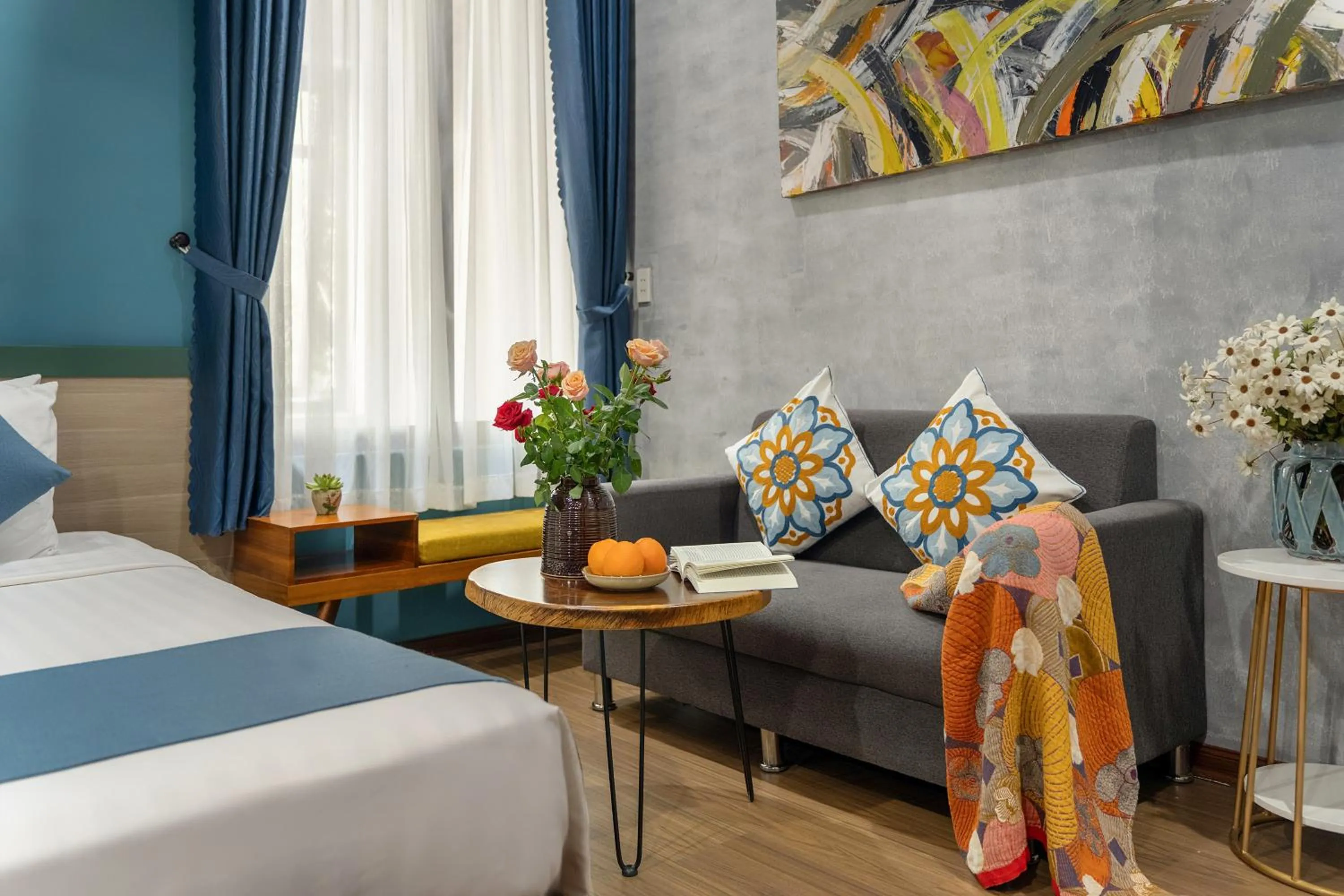 Bed in Square Villa Hoi An