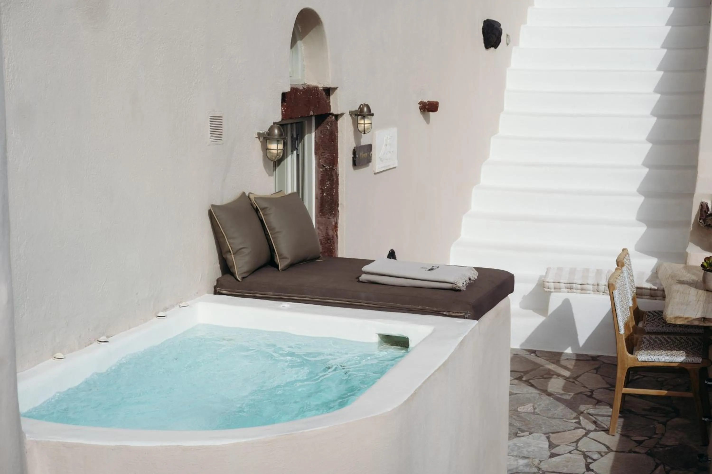 Hot Tub in Nano Oia Villas