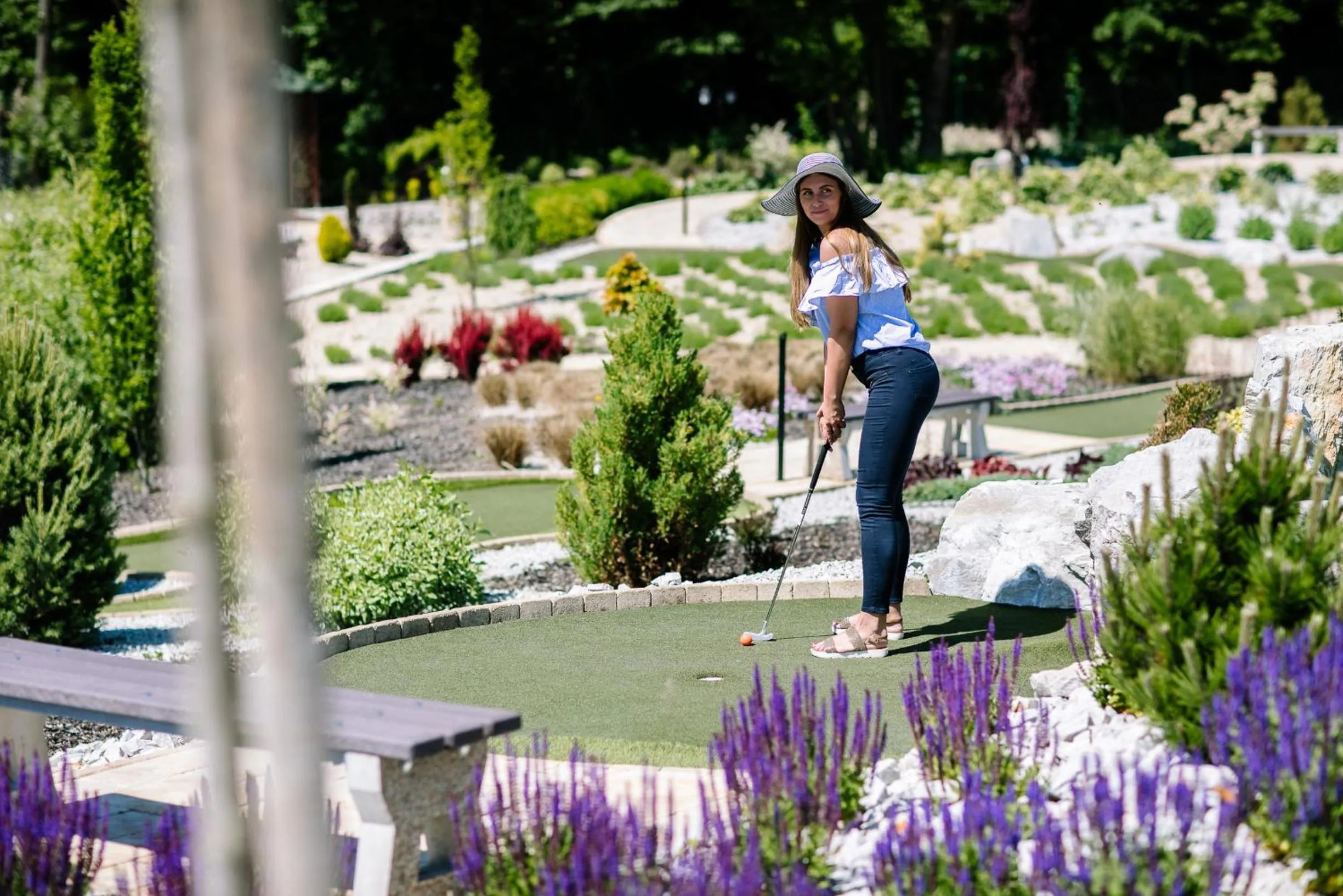 Golfcourse in Wellness & Spa Hotel Kaskady