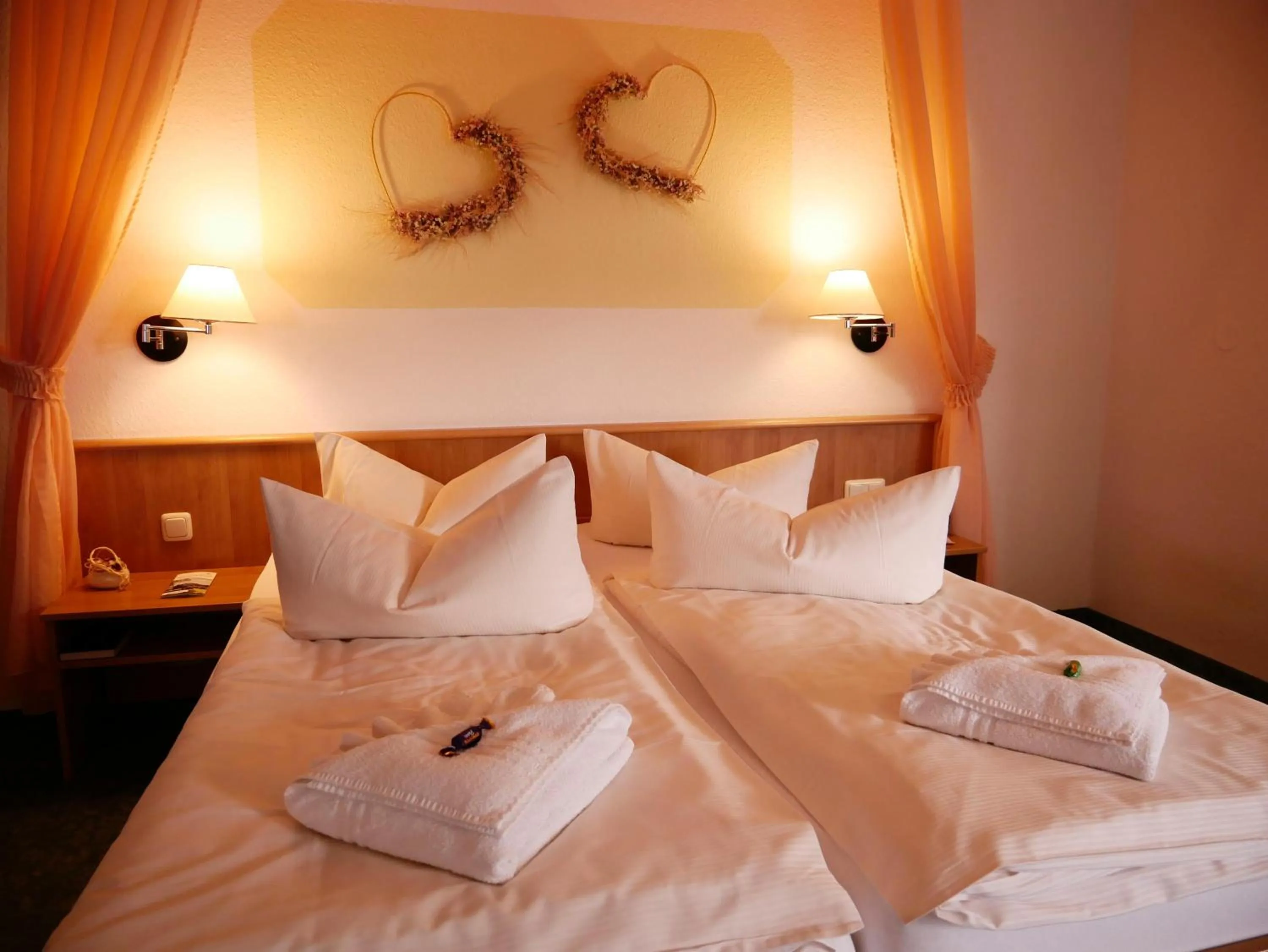 Bed in Hotel Waldesruh