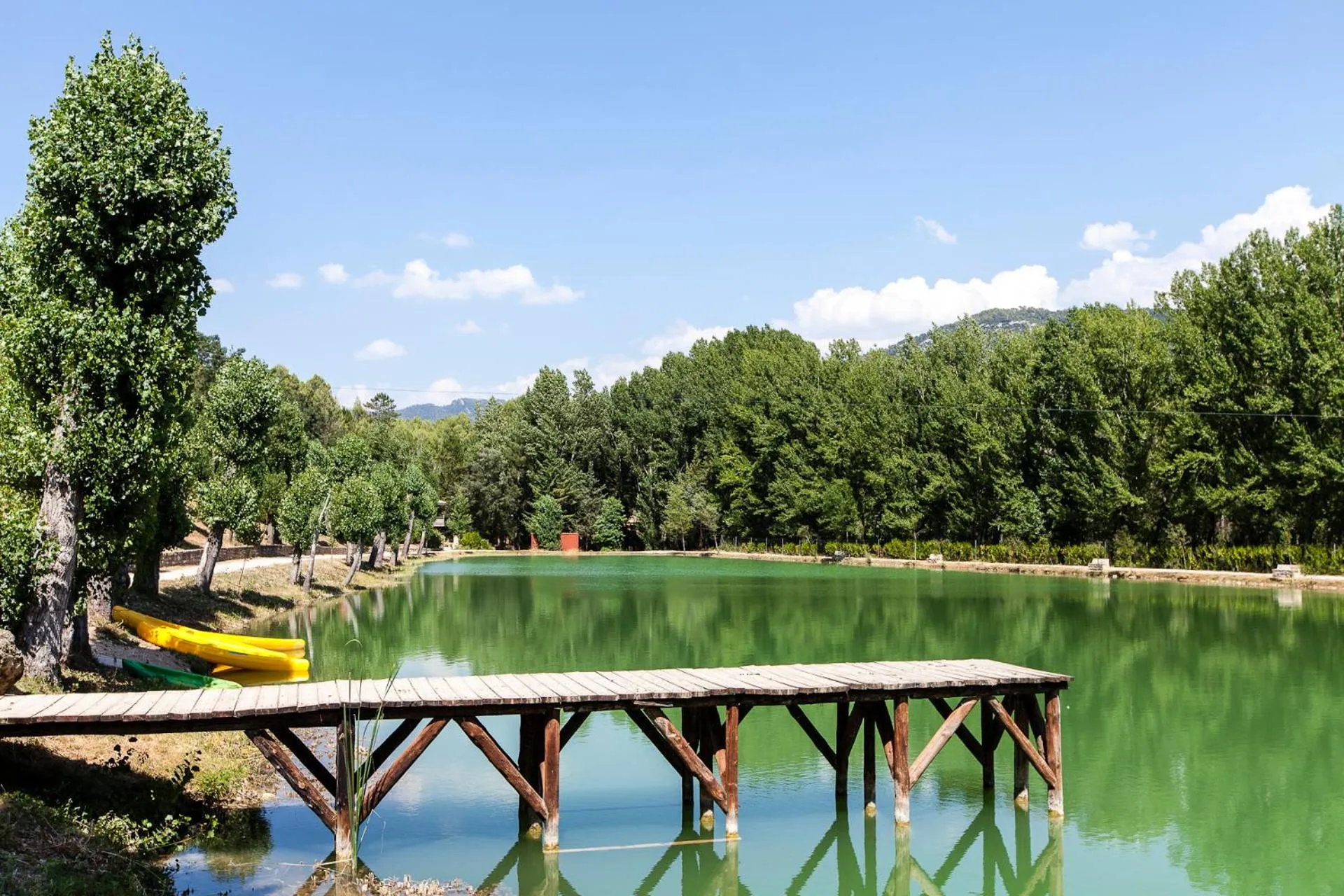 Garden view in Hotel Rural Noguera de la Sierpe