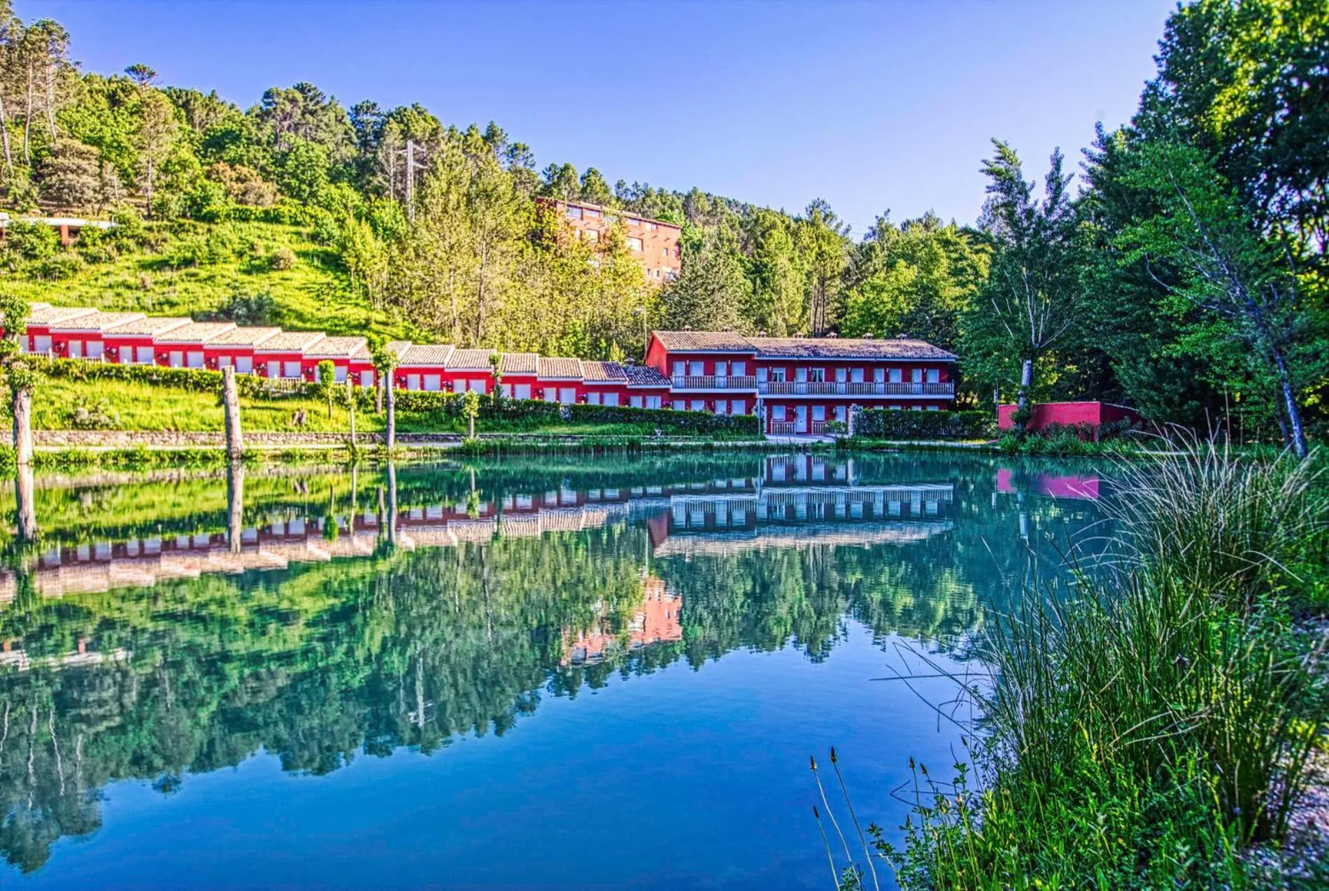 Lake view in Hotel Rural Noguera de la Sierpe