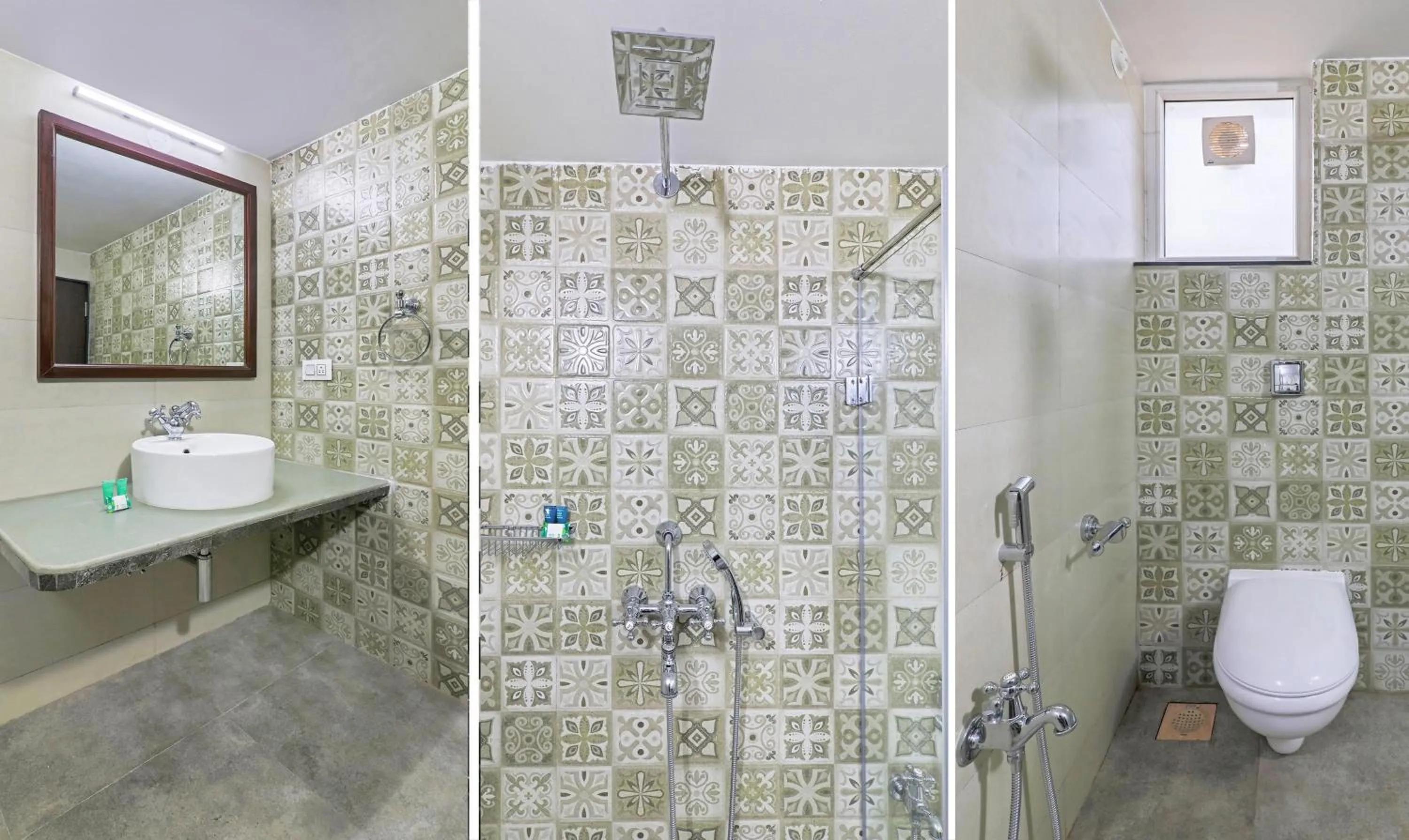 Bathroom in Treebo Premium Dona Eliza, 700 Meters From Calangute Beach