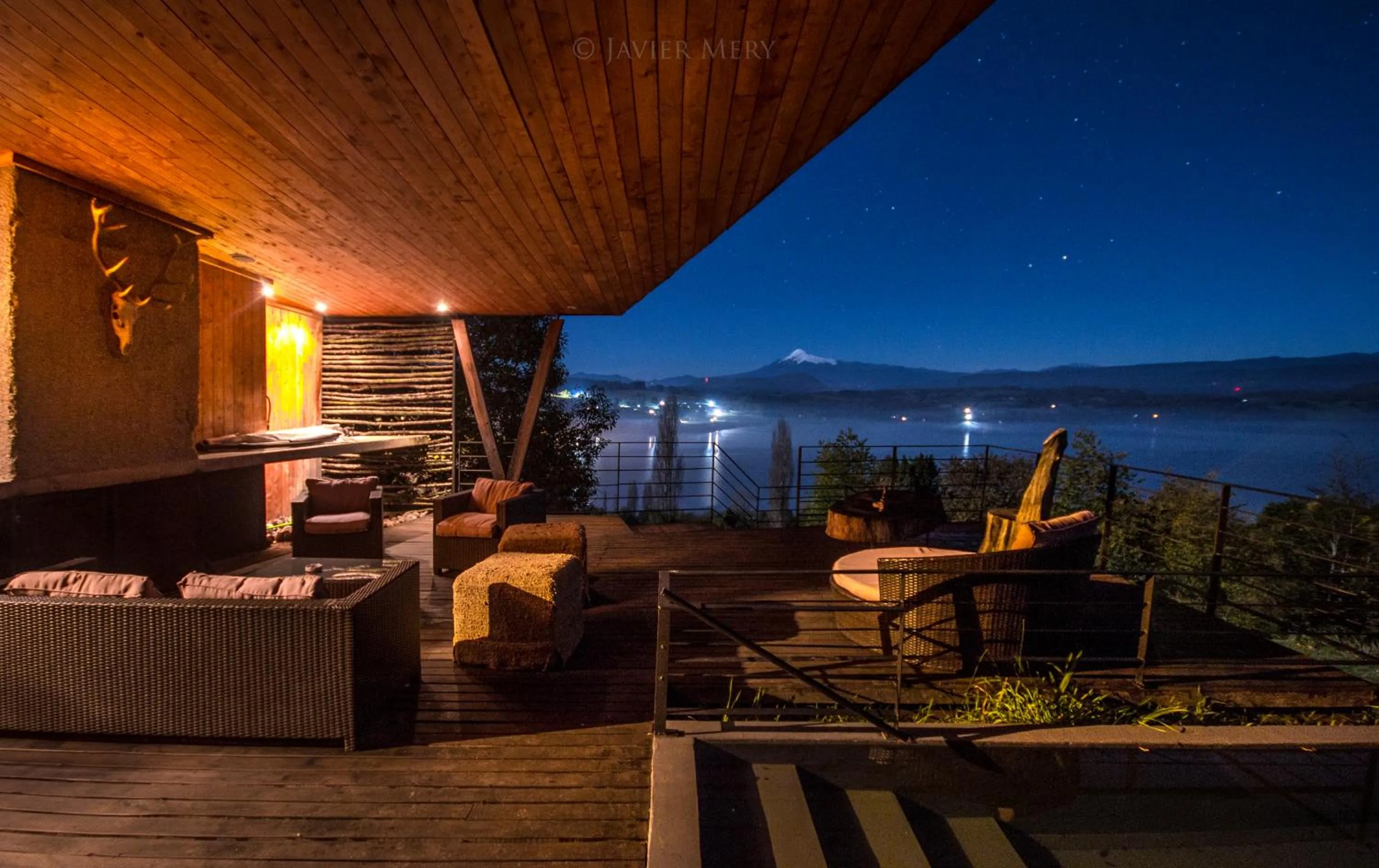 Patio in Hotel Casa Panguipulli