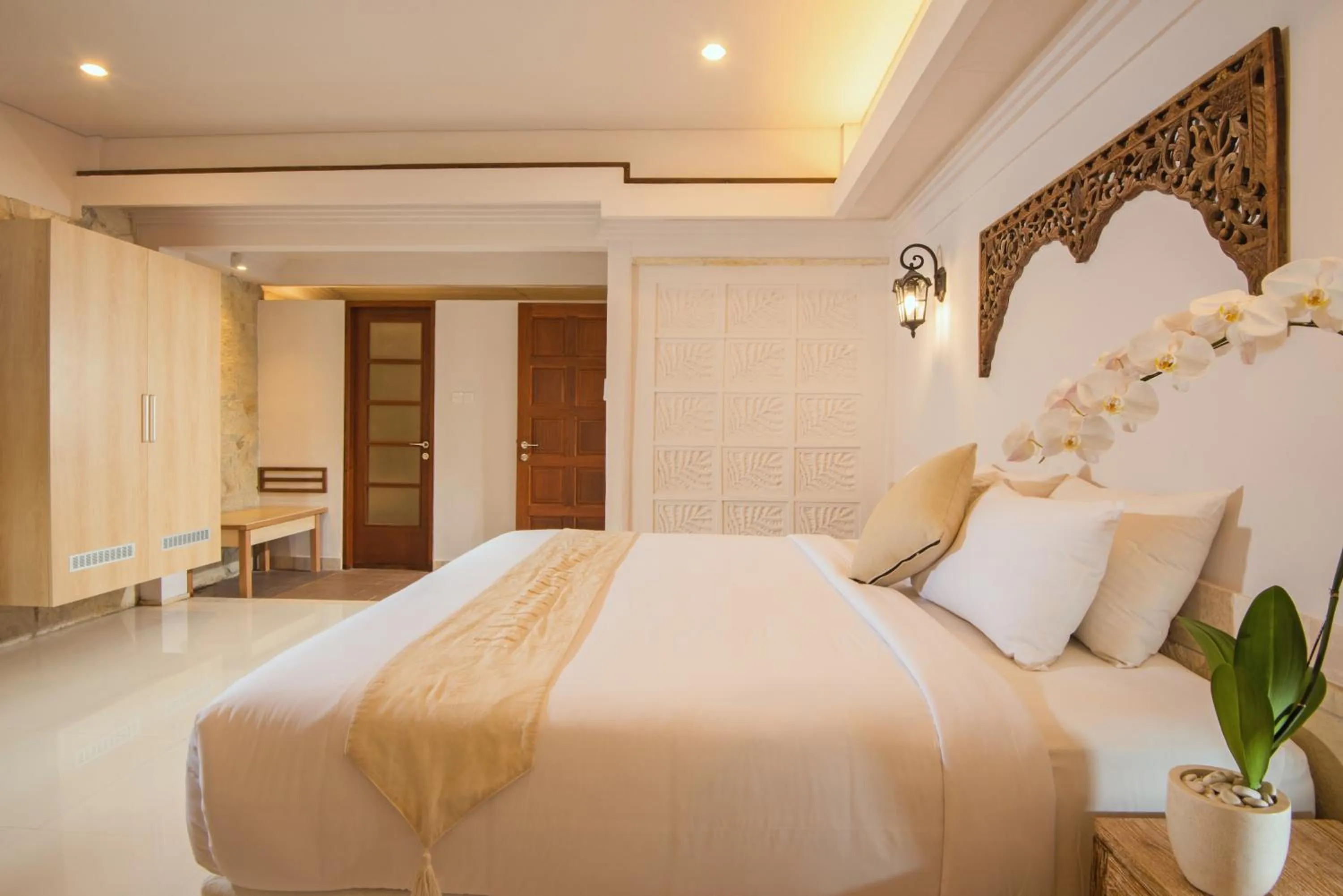 Bed in Alindra Villas & Spa