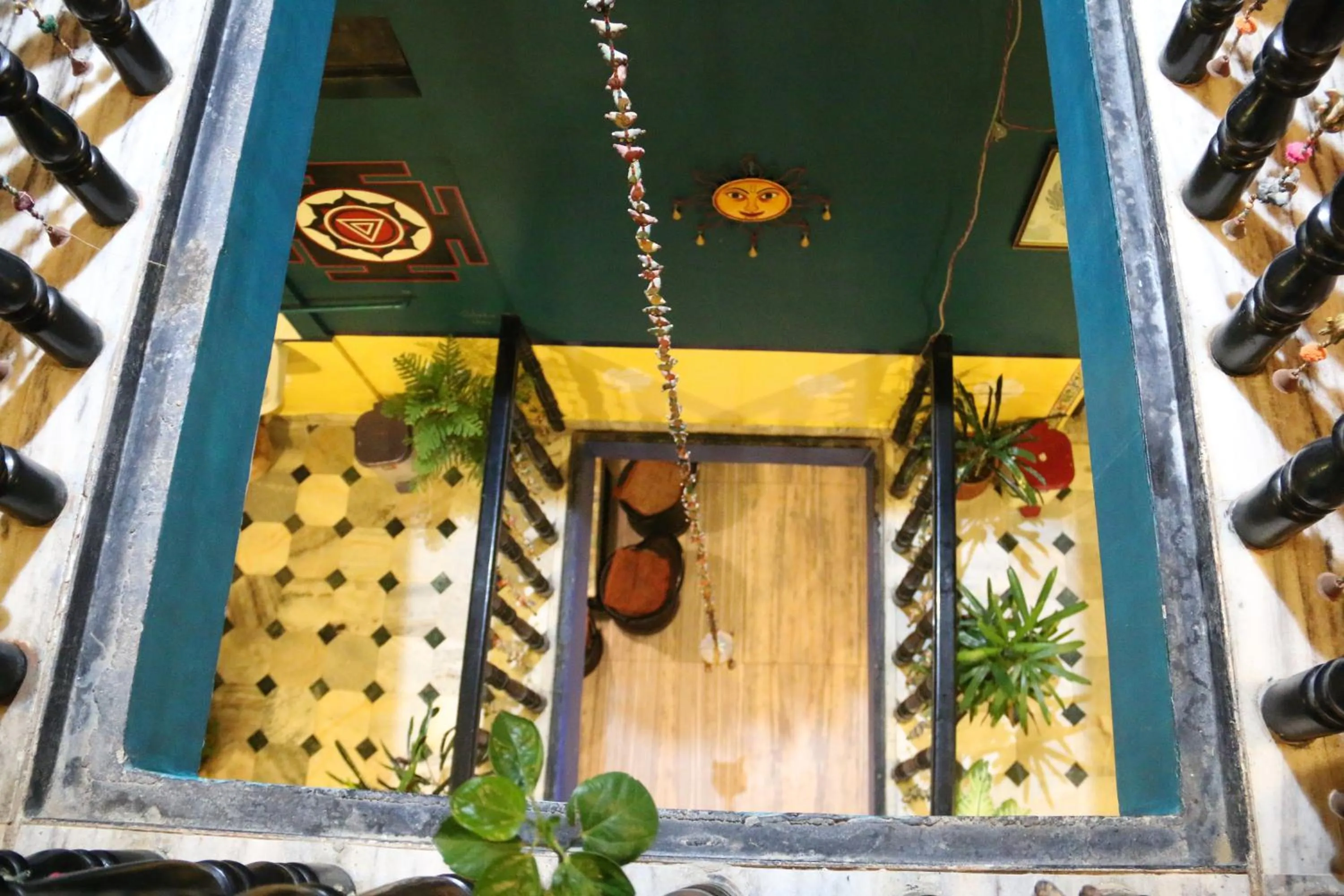 Inner courtyard view in Hotel Everest