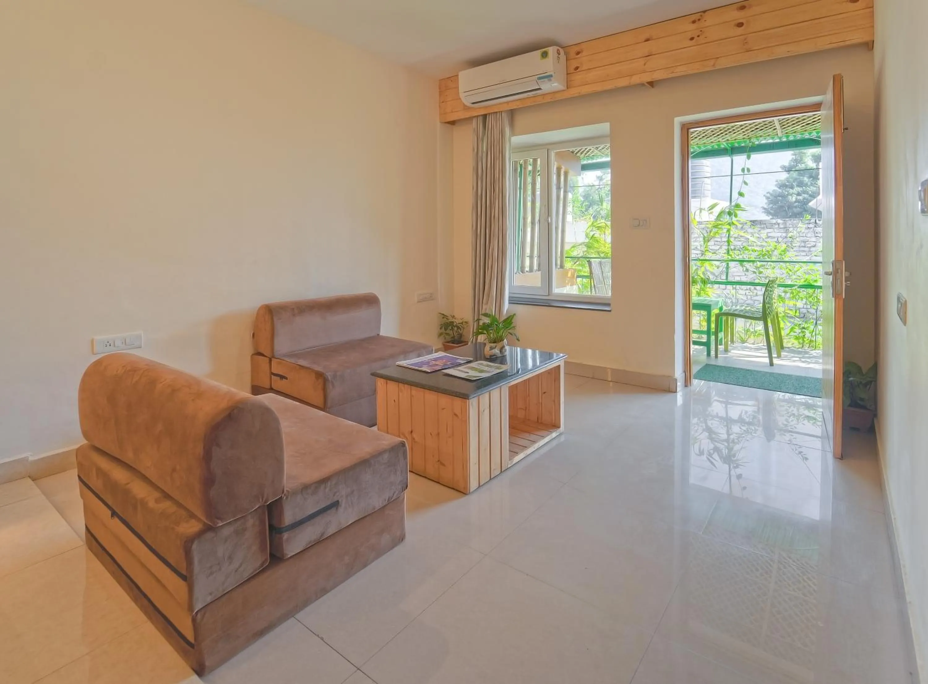 Living room in Swiss Cottage and Spa by Salvus