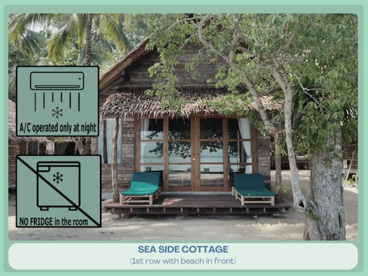 Deluxe Bungalow - Beach Front in Coco Cottage Deluxe Bungalow - Beach Front in Coco Cottage