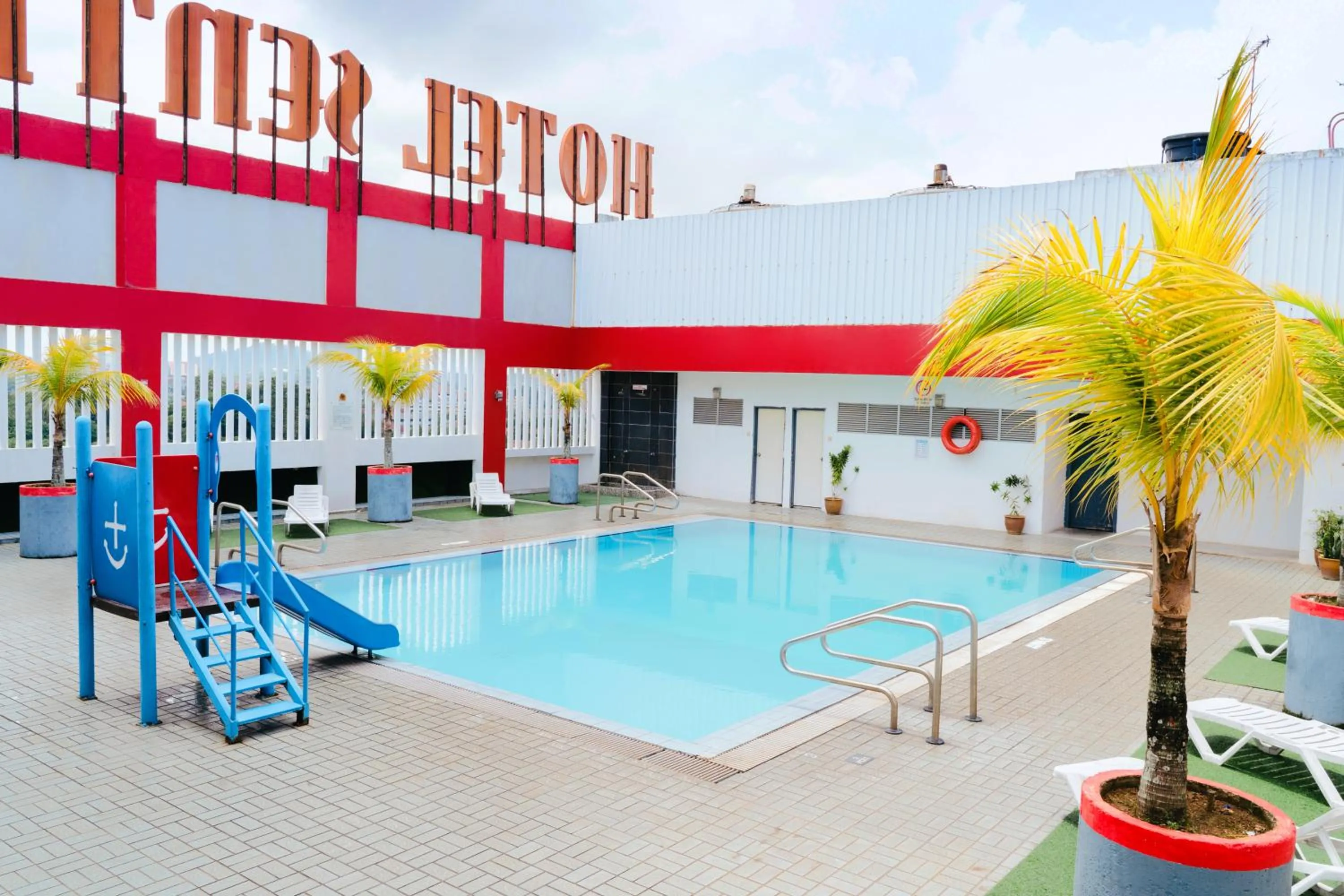 Pool view in Hotel Sentral Melaka @ City Centre