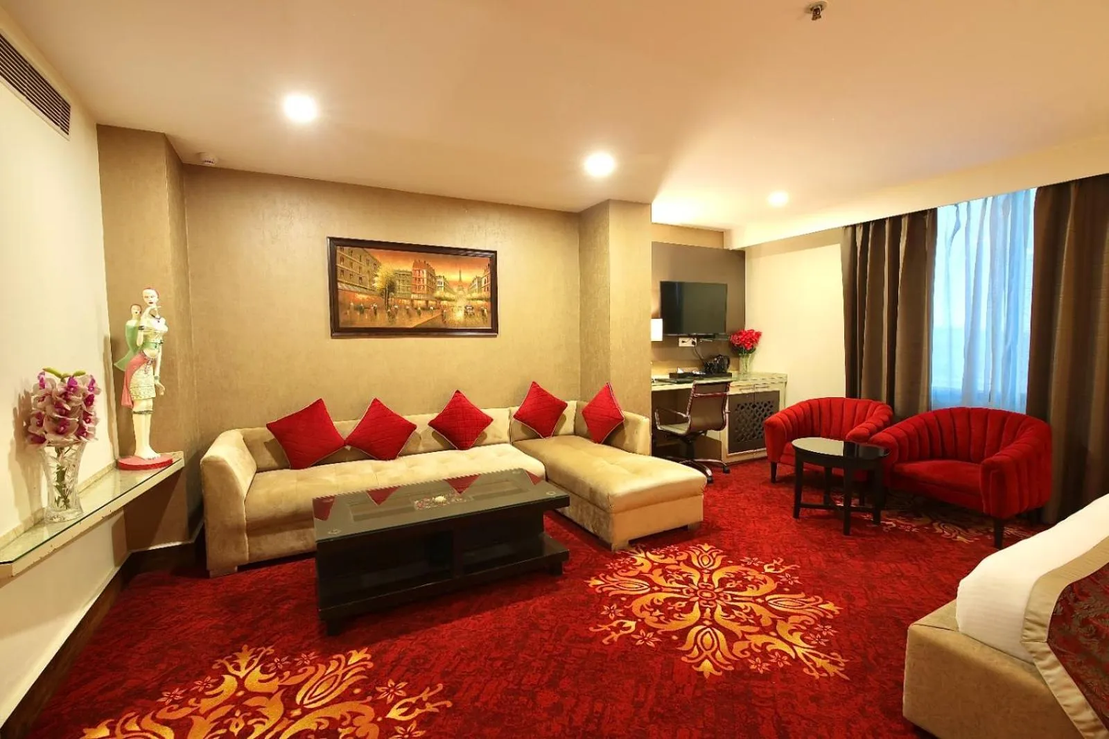 Living room in Hotel Harmony Inn