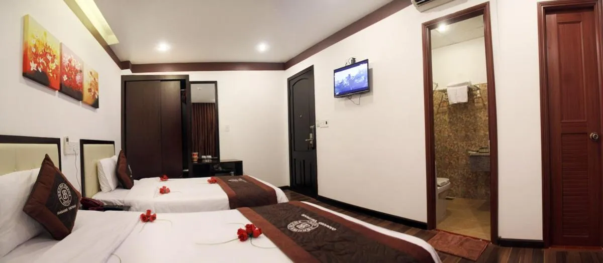 Bed in Brown Bean 2 Hotel