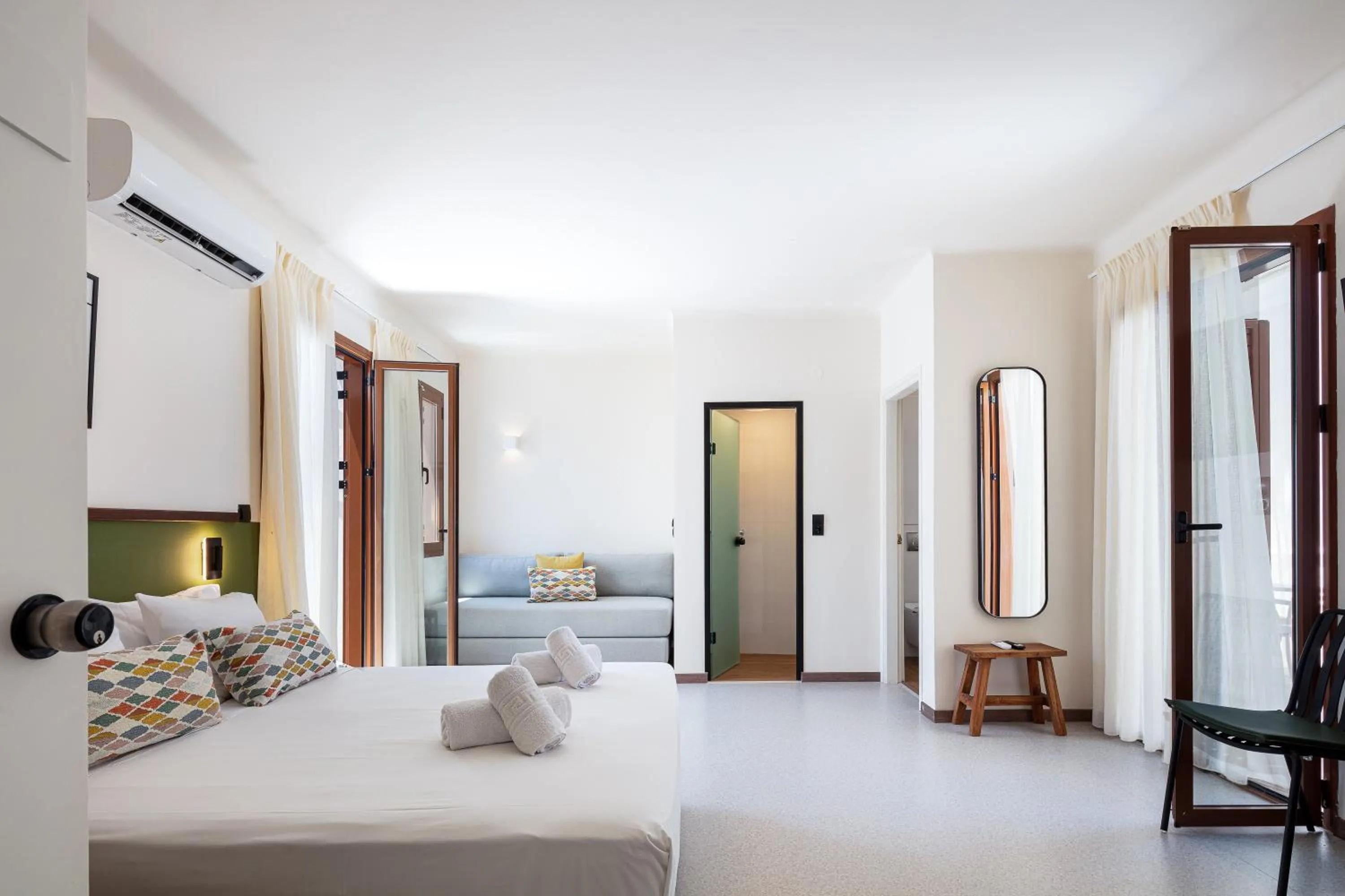 Bed in Aristea Hotel